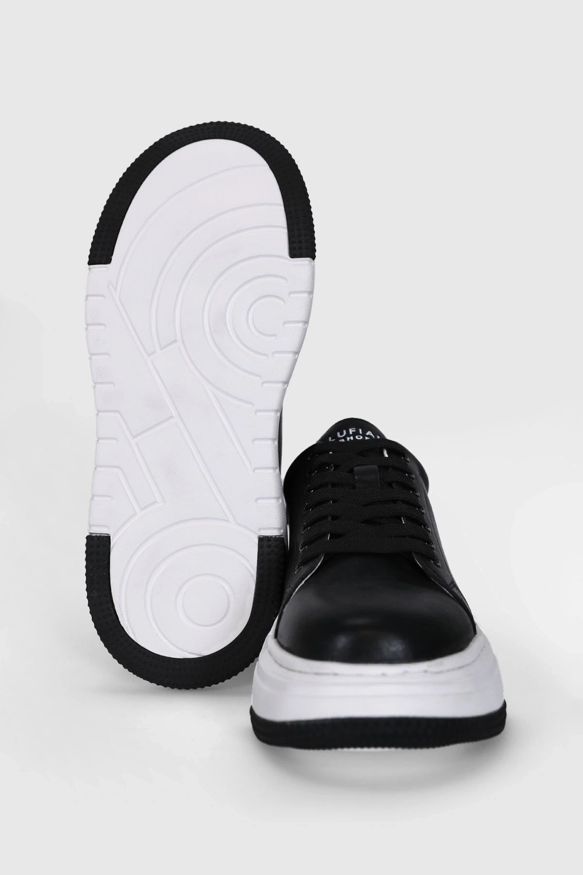 Lufian Adel Kadın Siyah Deri Sneaker Ayakkabı 121230017