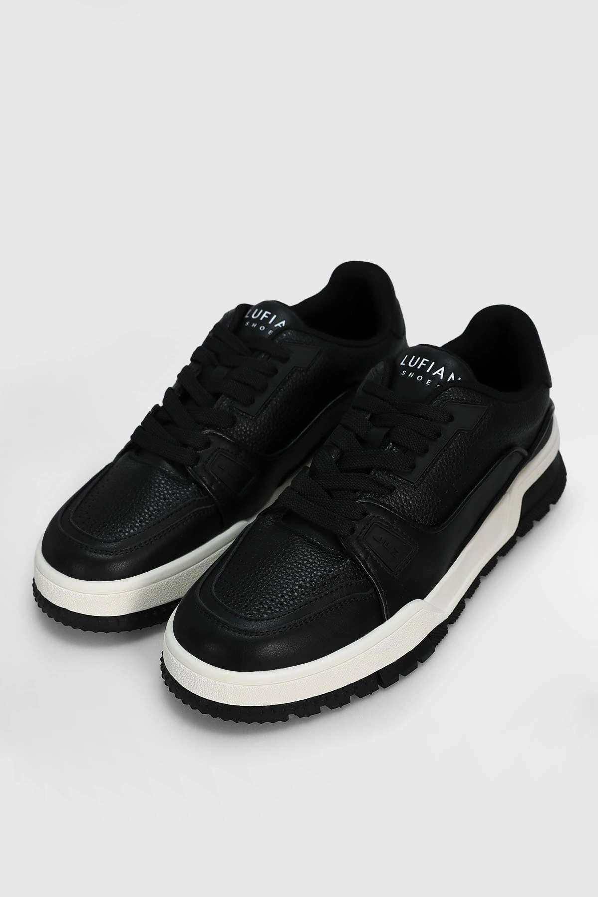 Lufian Albert Erkek Deri Siyah Sneaker 112230250