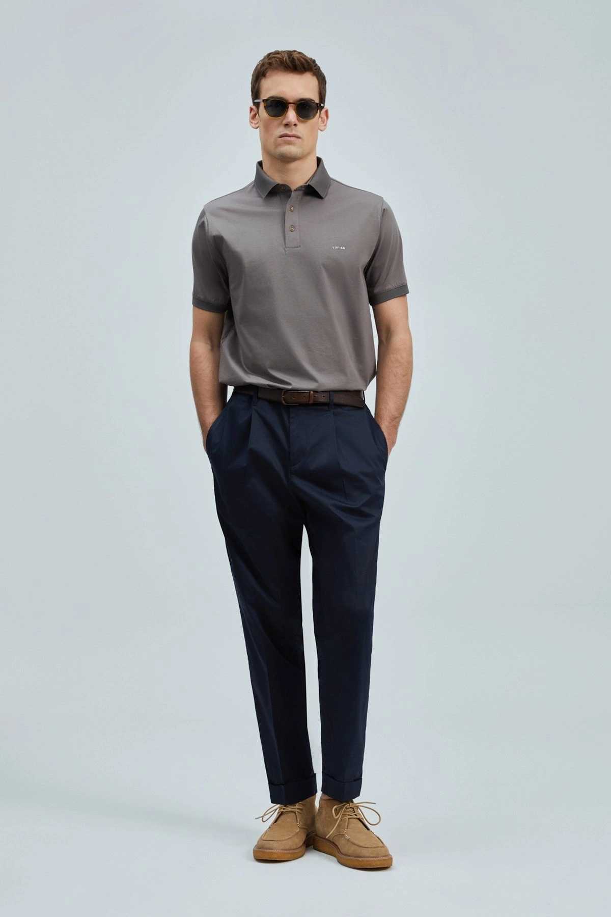 Lufian Albert Smart Chino Erkek Lacivert Pantolon 111190345