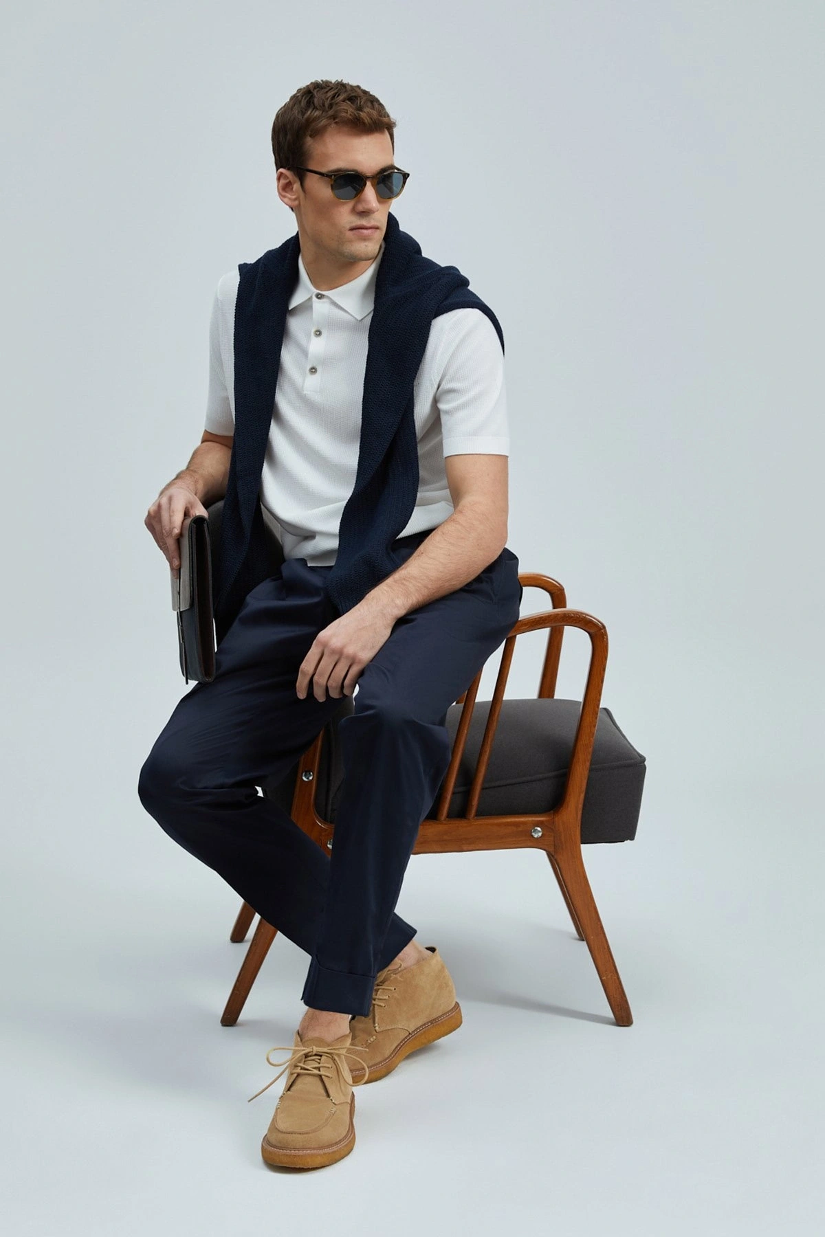 Lufian Albert Smart Chino Erkek Lacivert Pantolon 111190345