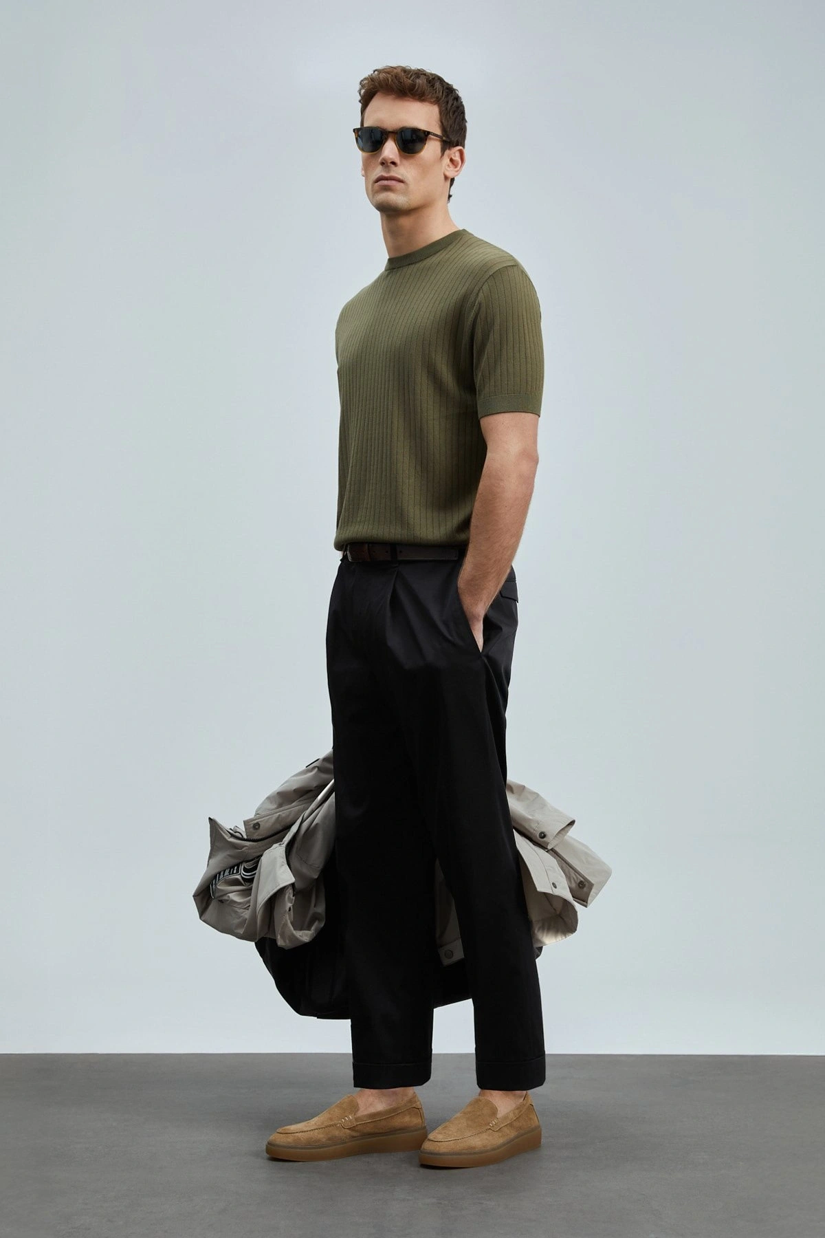 Lufian Albert Smart Chino Erkek Siyah Pantolon 111190345