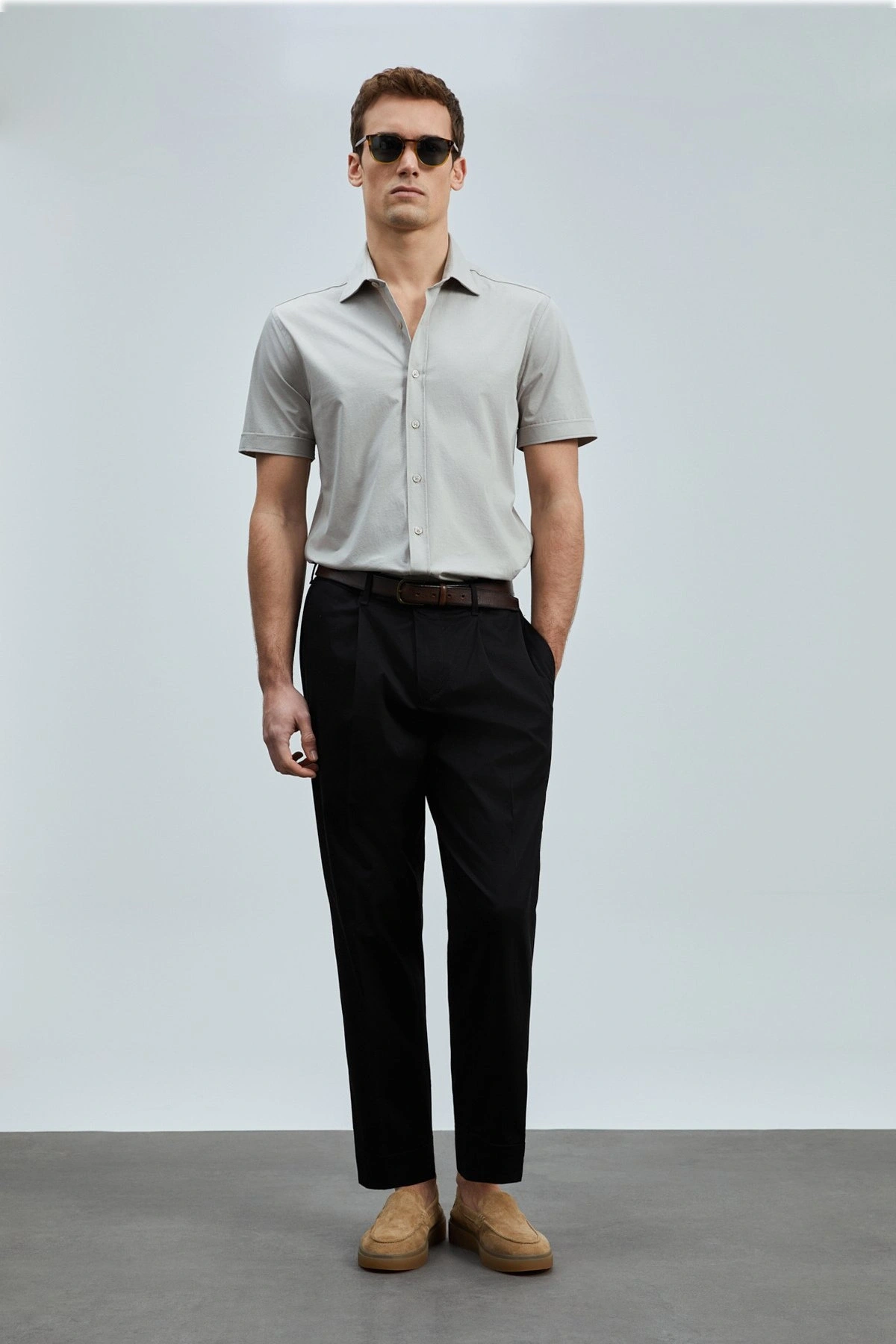 Lufian Albert Smart Chino Erkek Siyah Pantolon 111190345