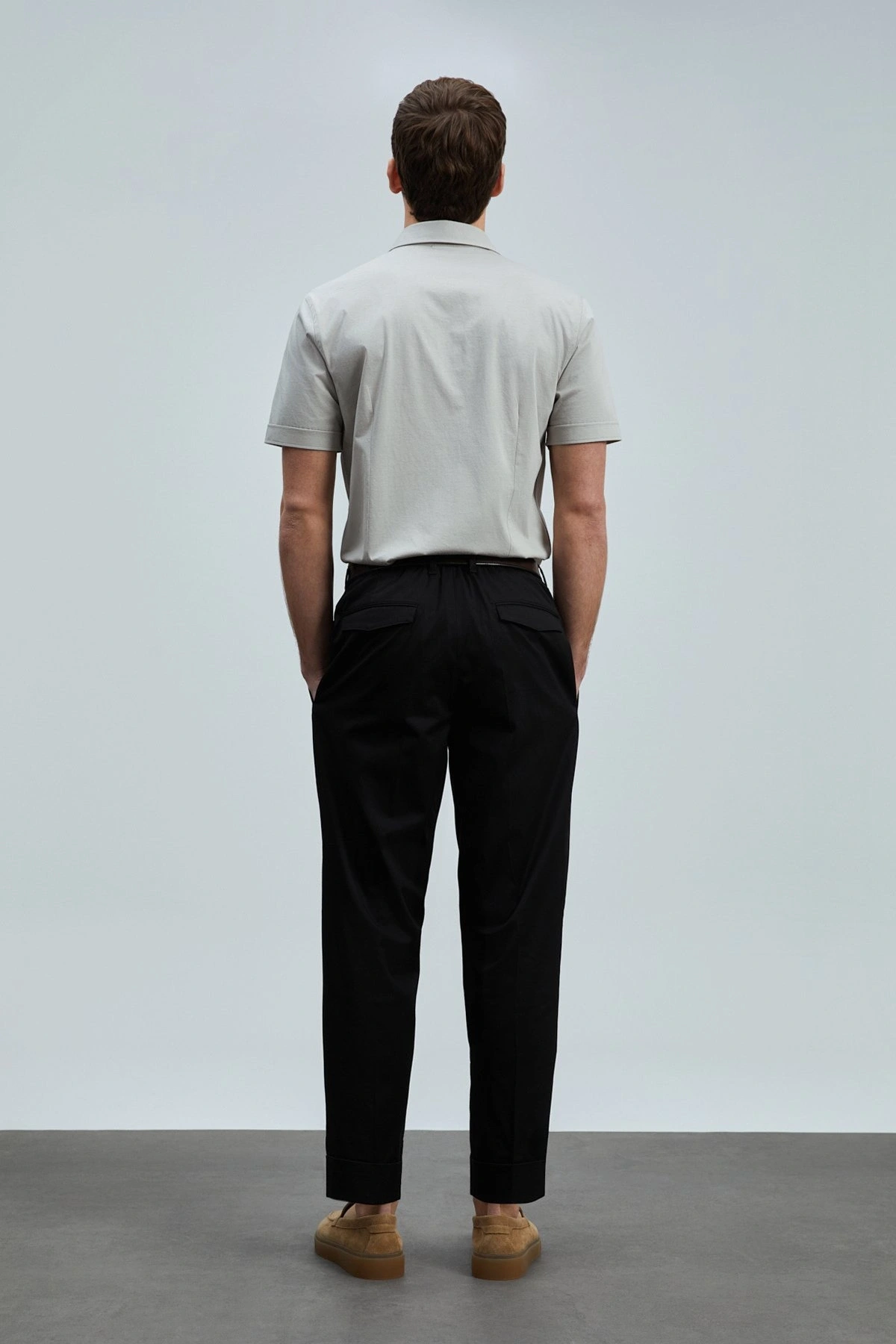 Lufian Albert Smart Chino Erkek Siyah Pantolon 111190345