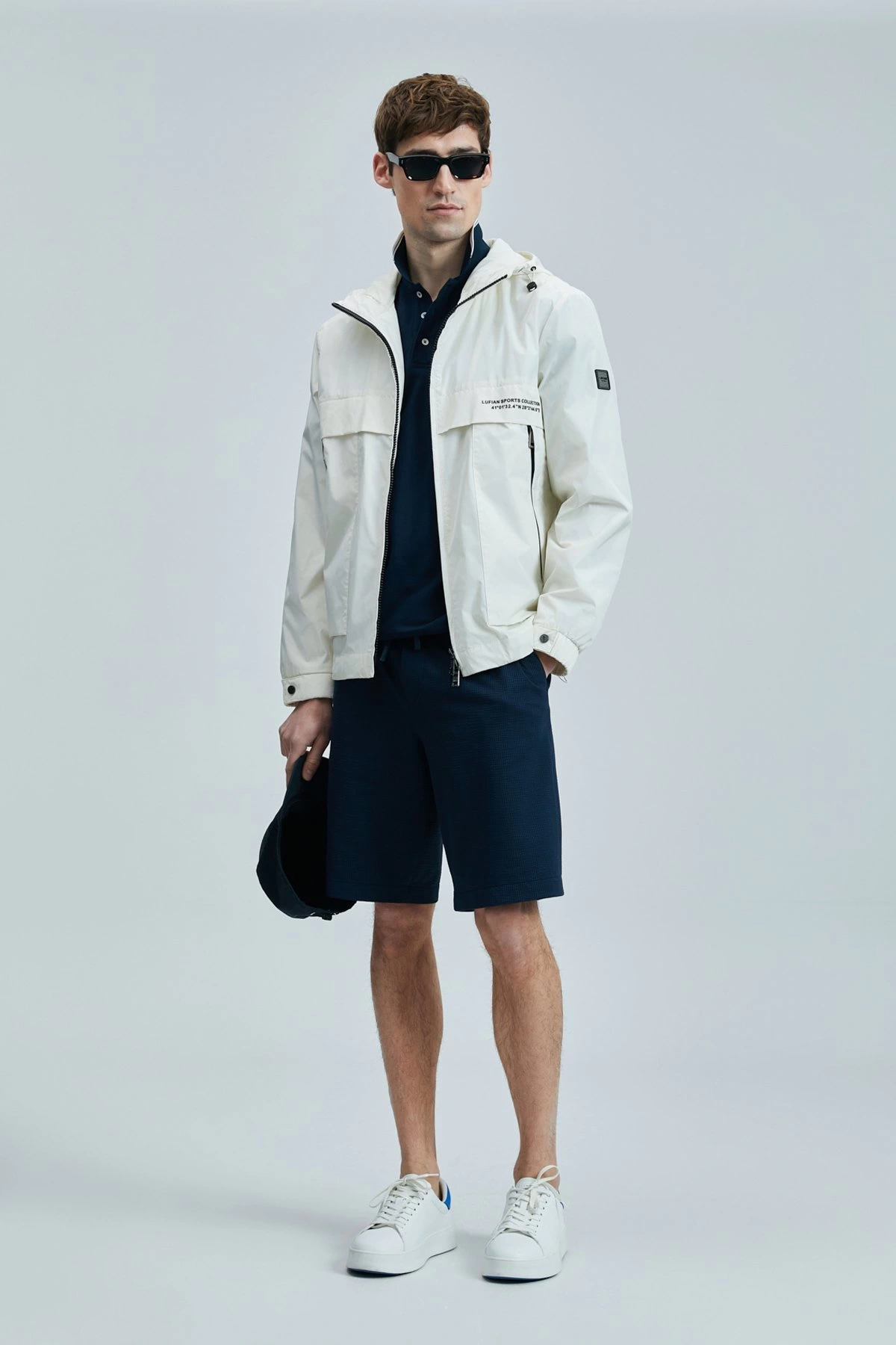 Lufian Erkek Aler Chino Slim Lacivert Şort 111210079