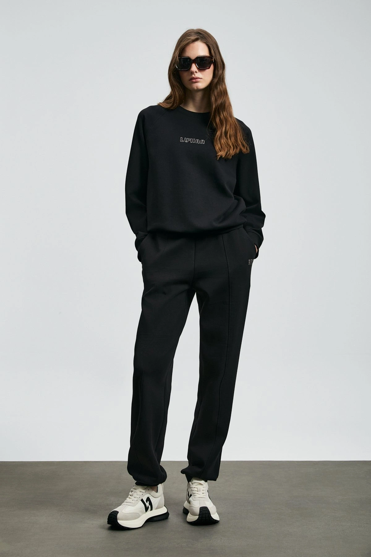 Lufian Alice Kadın Siyah Örme Sweatshirt 122030016