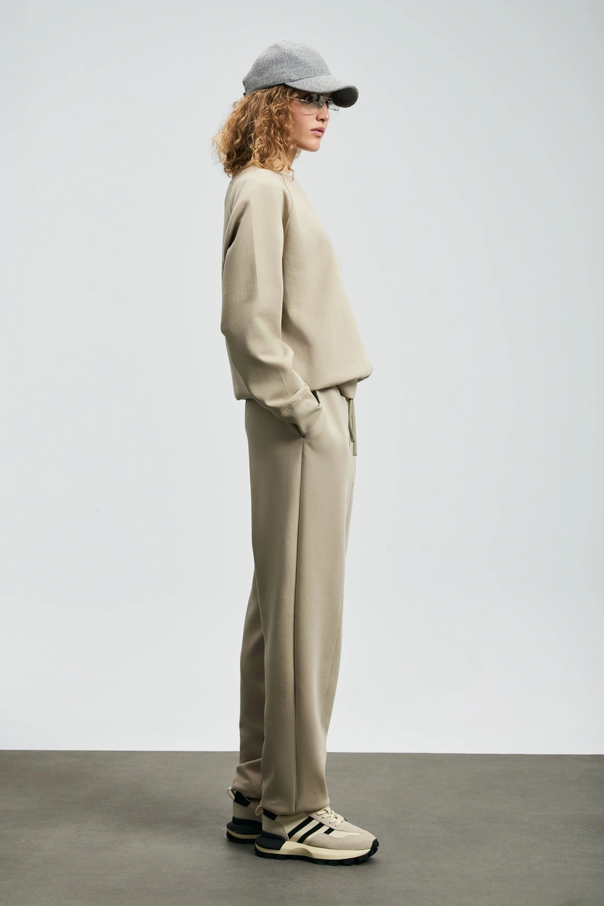 Lufian Kadın Alice Örme Bej Sweatshirt 122030016