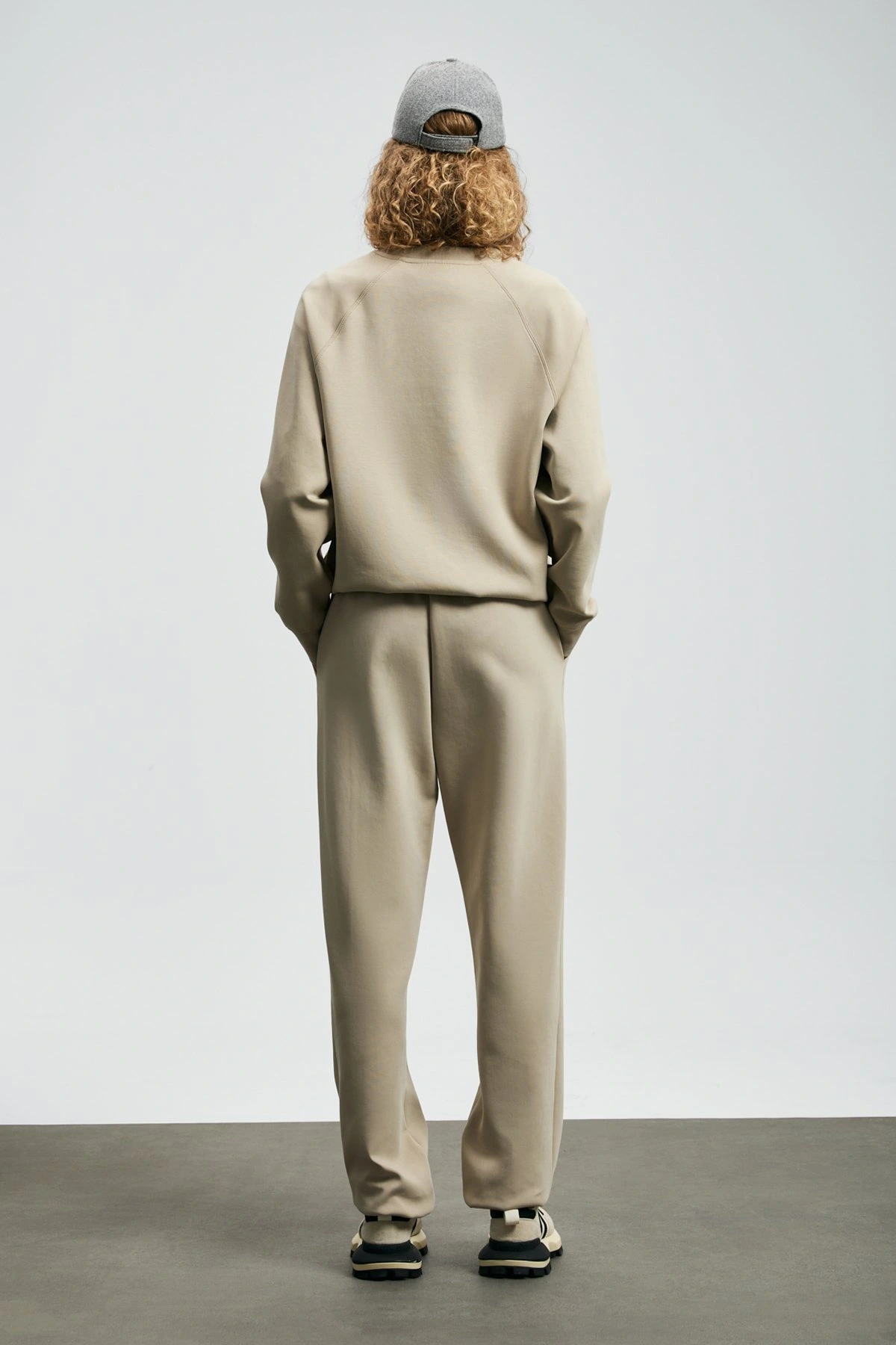 Lufian Kadın Alice Örme Bej Sweatshirt 122030016