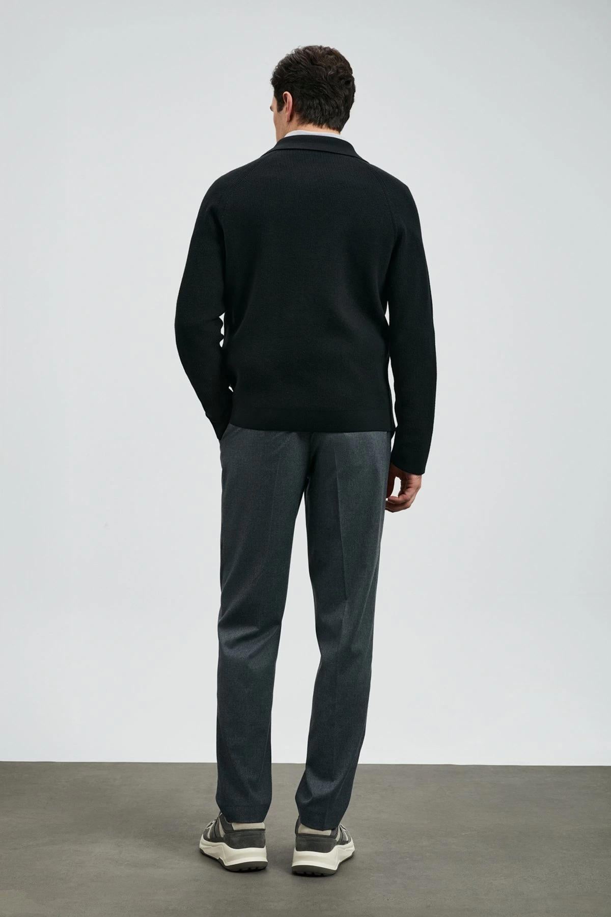 Lufian Amber Erkek Siyah Hırka 112100075