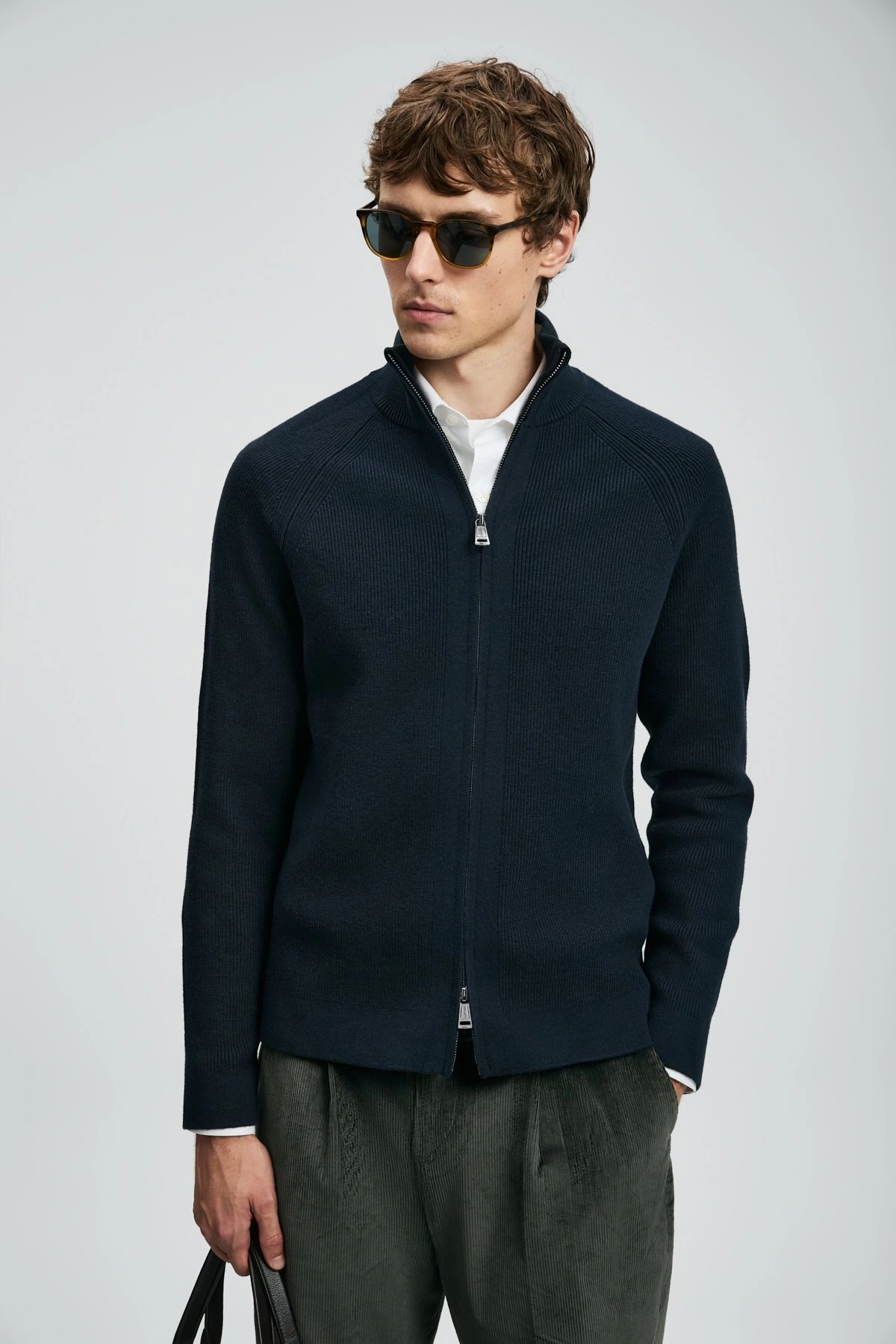 Lufian Amber Erkek Lacivert Hırka 112100075