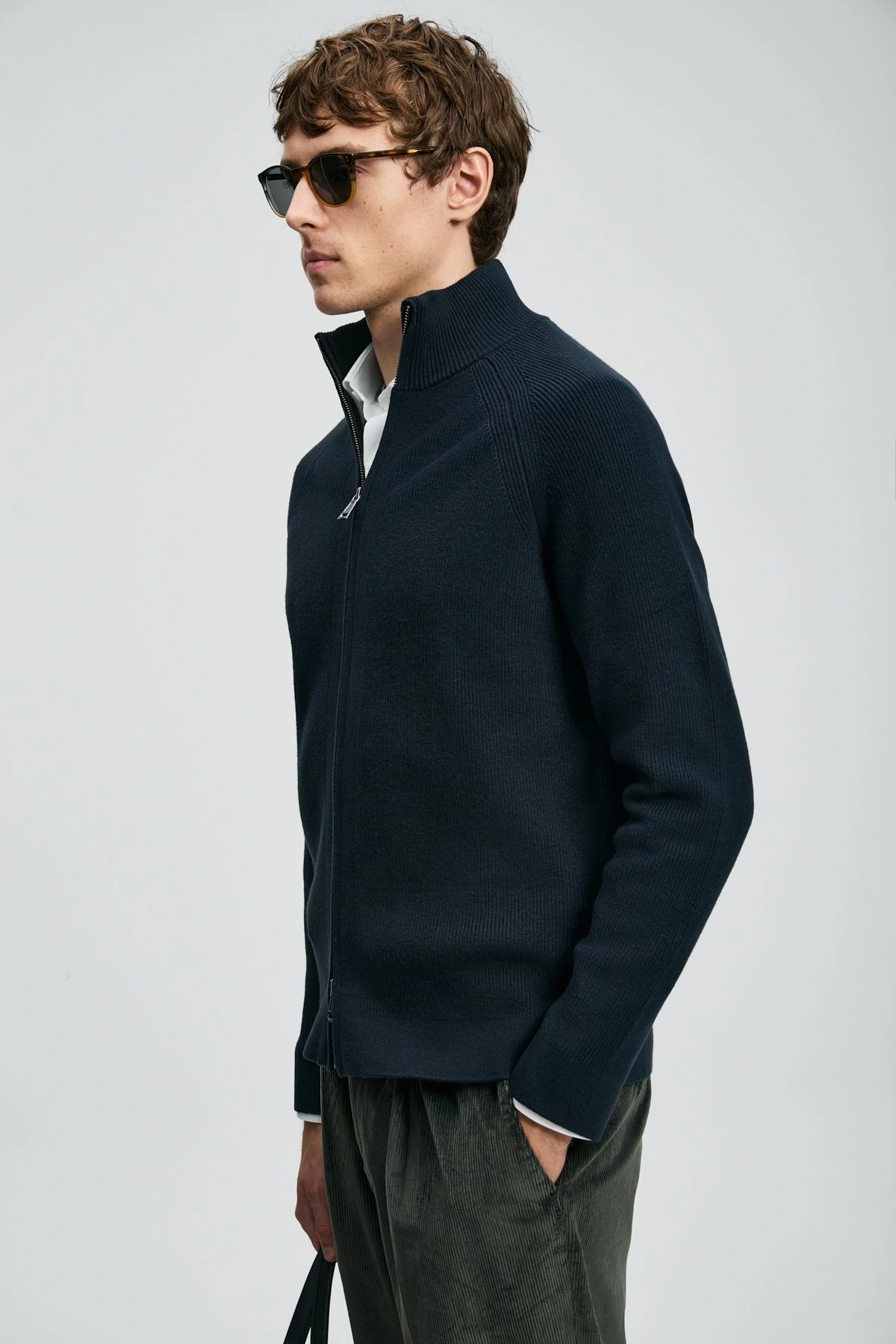 Lufian Amber Erkek Lacivert Hırka 112100075