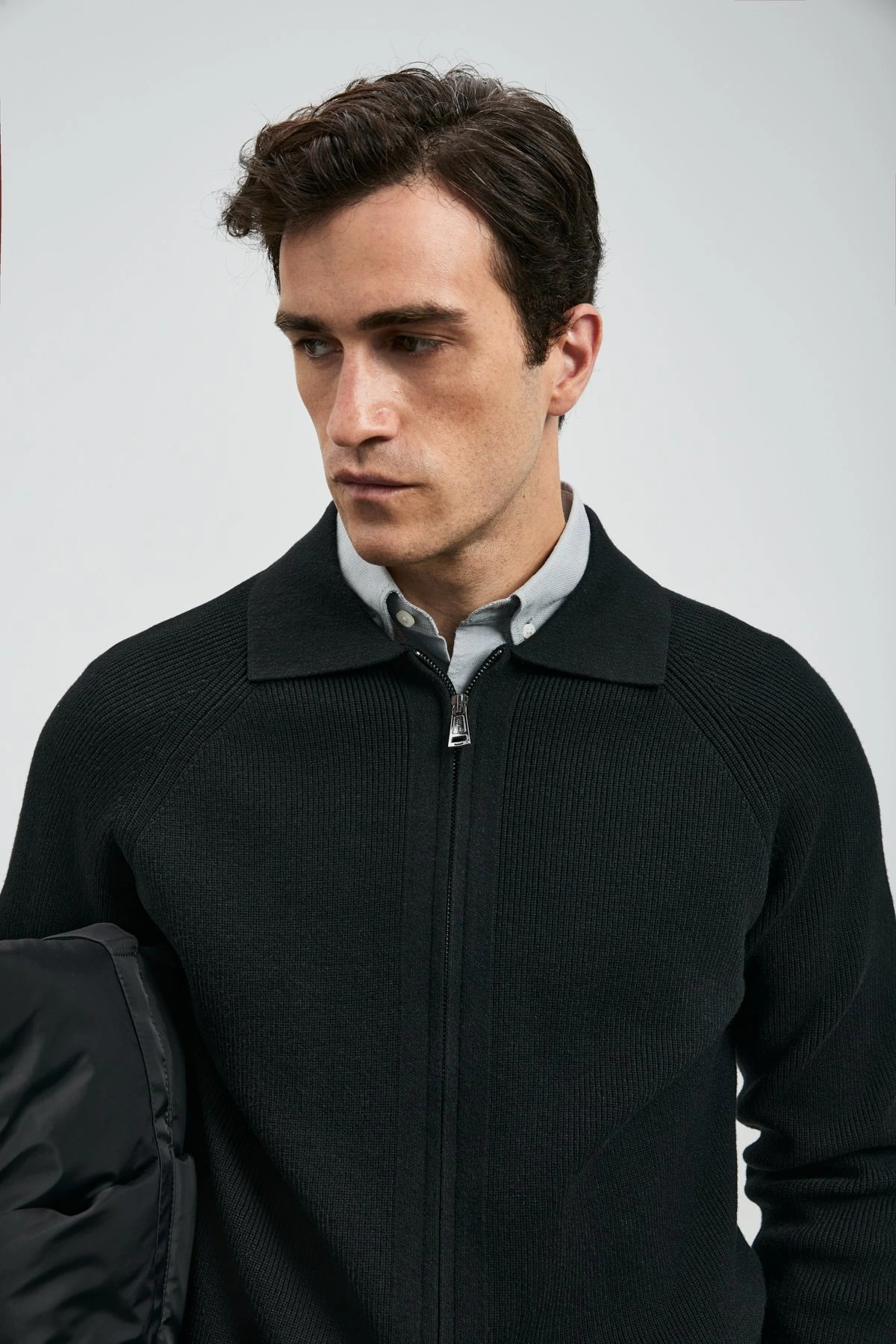 Lufian Amber Erkek Siyah Hırka 112100075