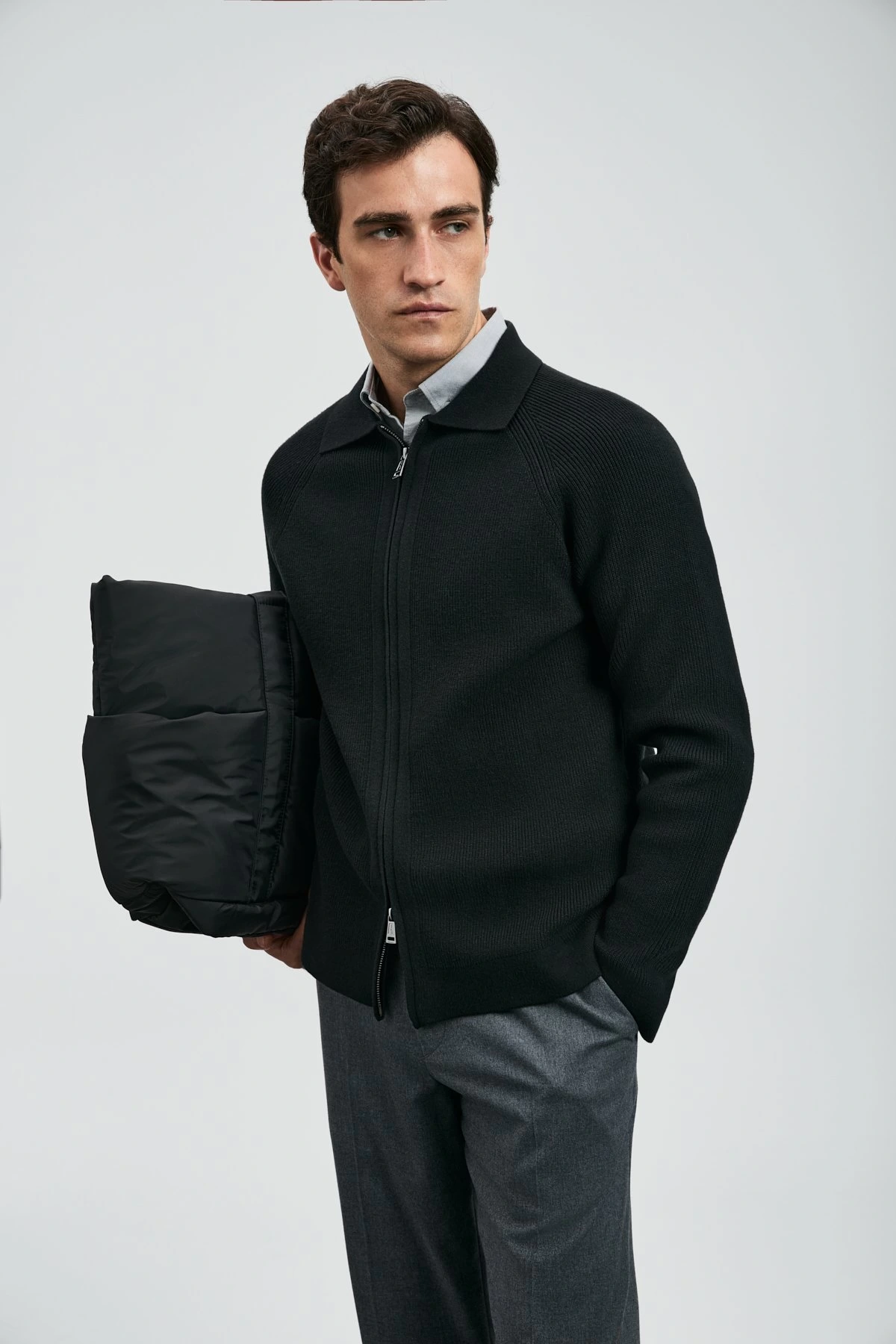 Lufian Amber Erkek Siyah Hırka 112100075