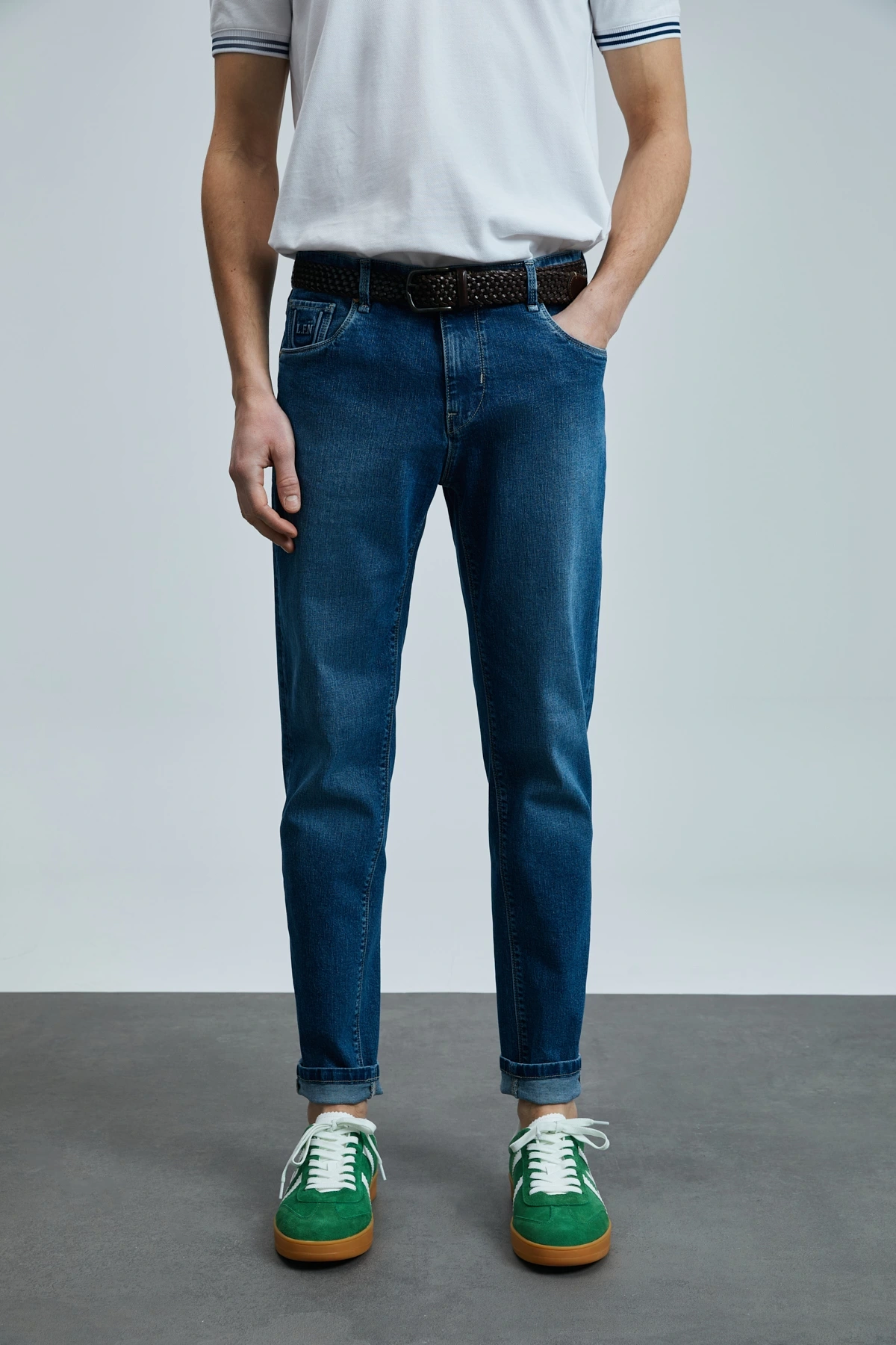 Lufian Erkek Anatol Slim Fit Mavi Pantolon 111200197