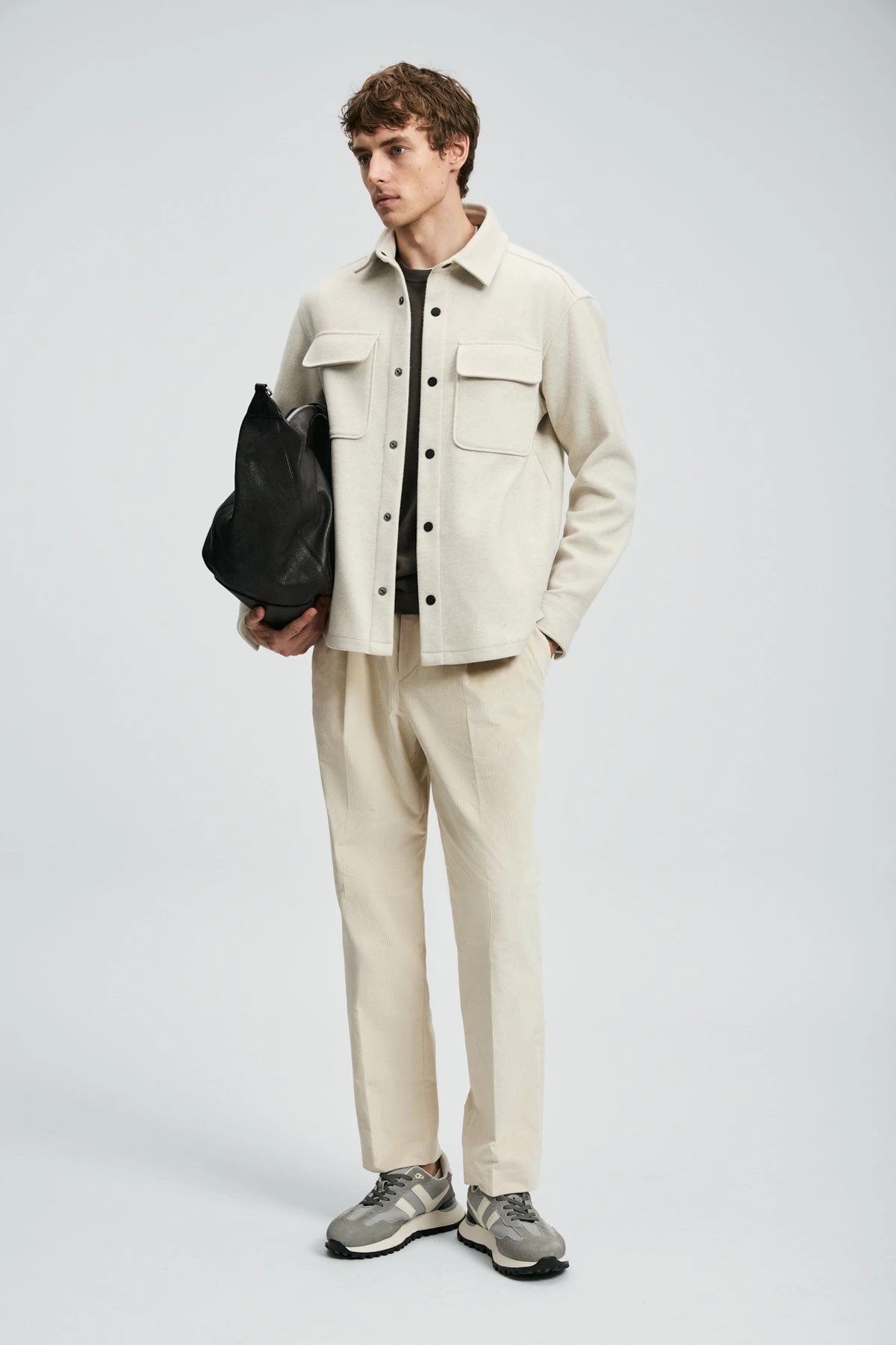 Lufian Erkek Andre Örme Ekru Ceket 112120261