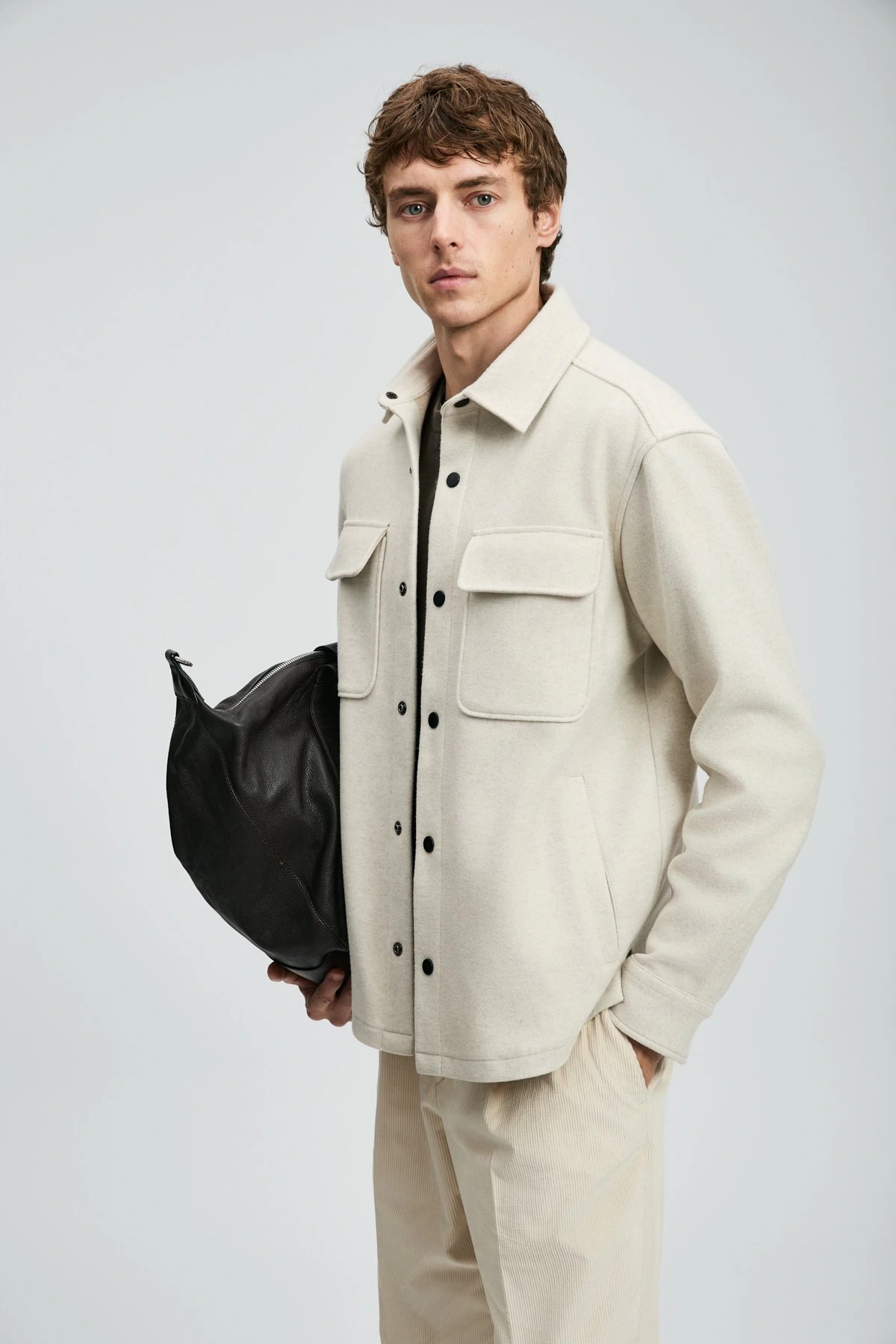 Lufian Erkek Andre Örme Ekru Ceket 112120261