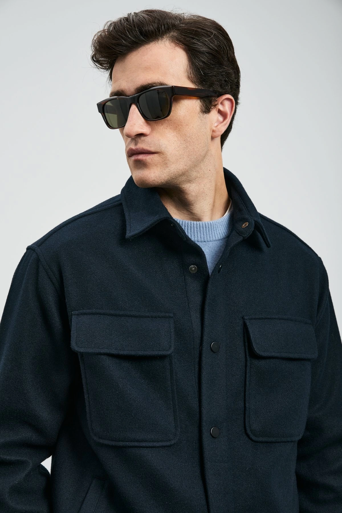 Lufian Erkek Andre Örme Lacivert Ceket 112120261