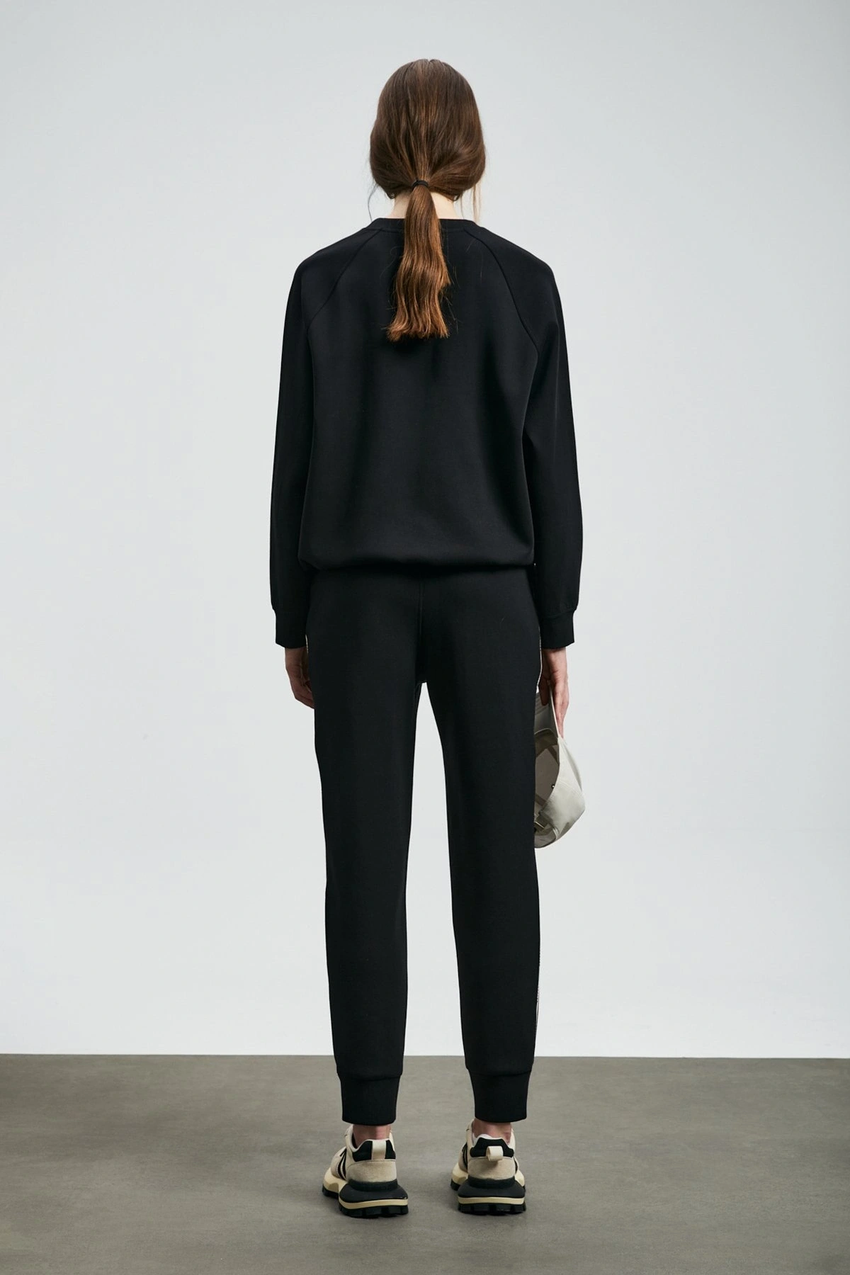 Lufian Angelina Kadın Siyah Örme Sweatshirt 122030019