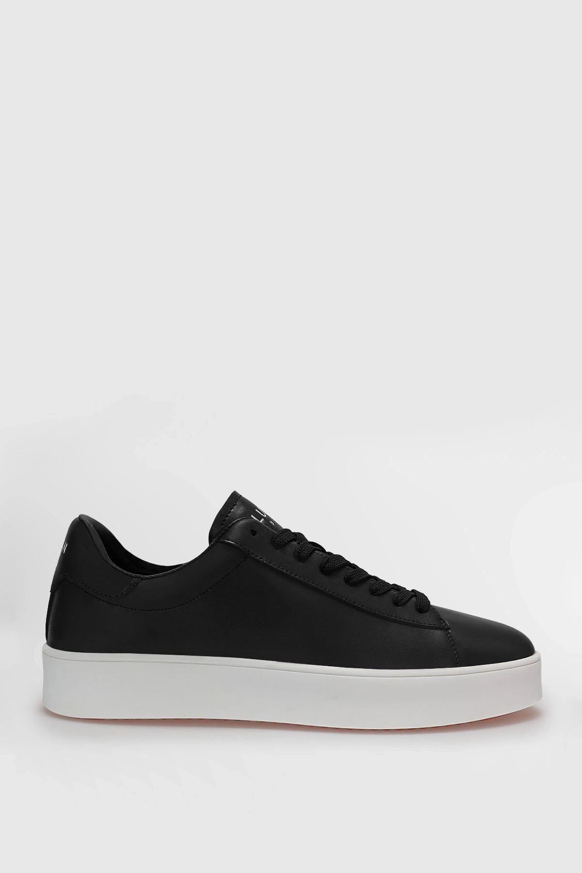 Lufian Anton Erkek Siyah Deri Sneaker Ayakkabı 111230254