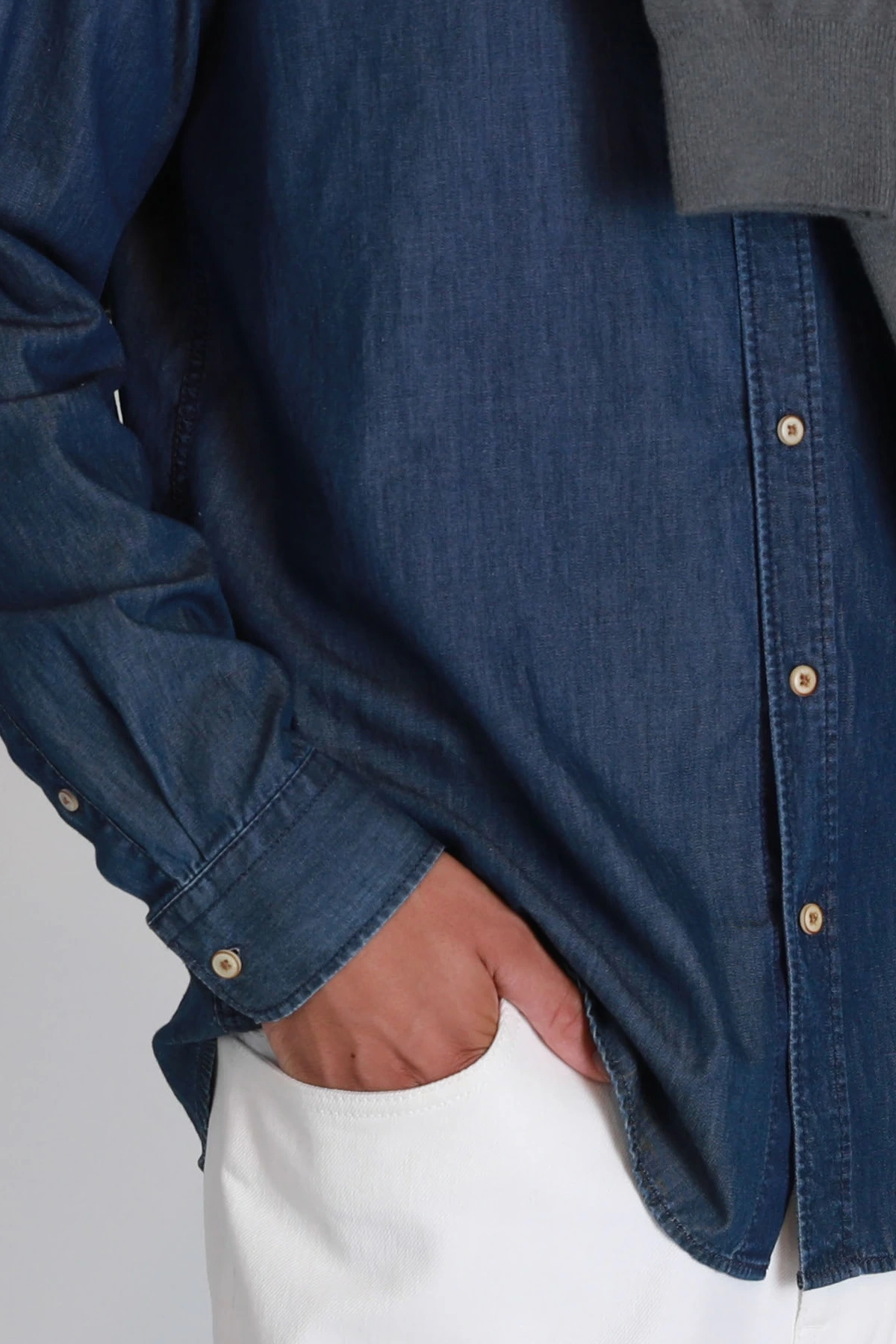 Lufian Erkek Armir Koyu Mavi Gömlek 112010665