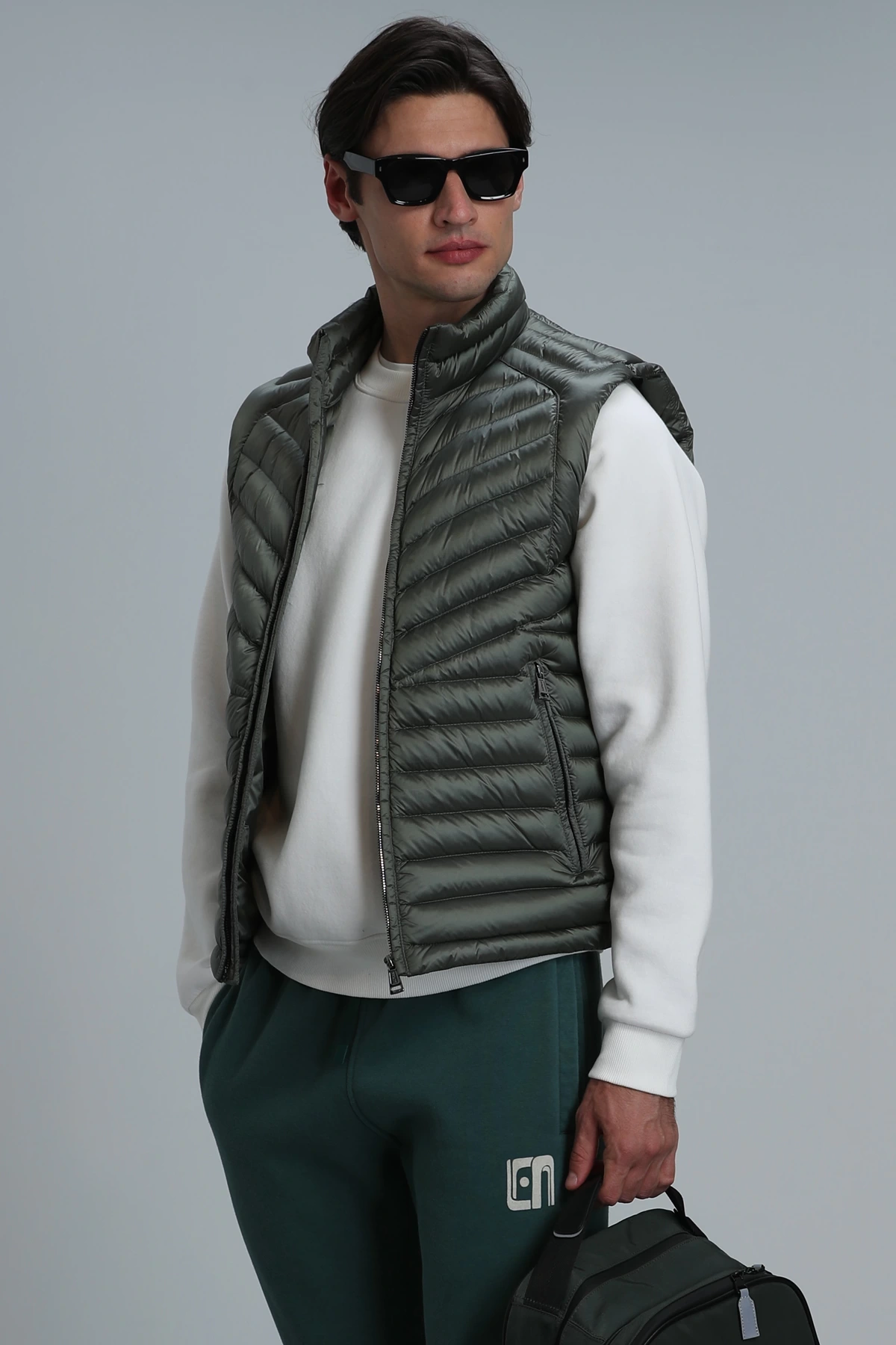 Lufian Axel Kaz Tüyü Erkek Yeşil Yelek 112130019