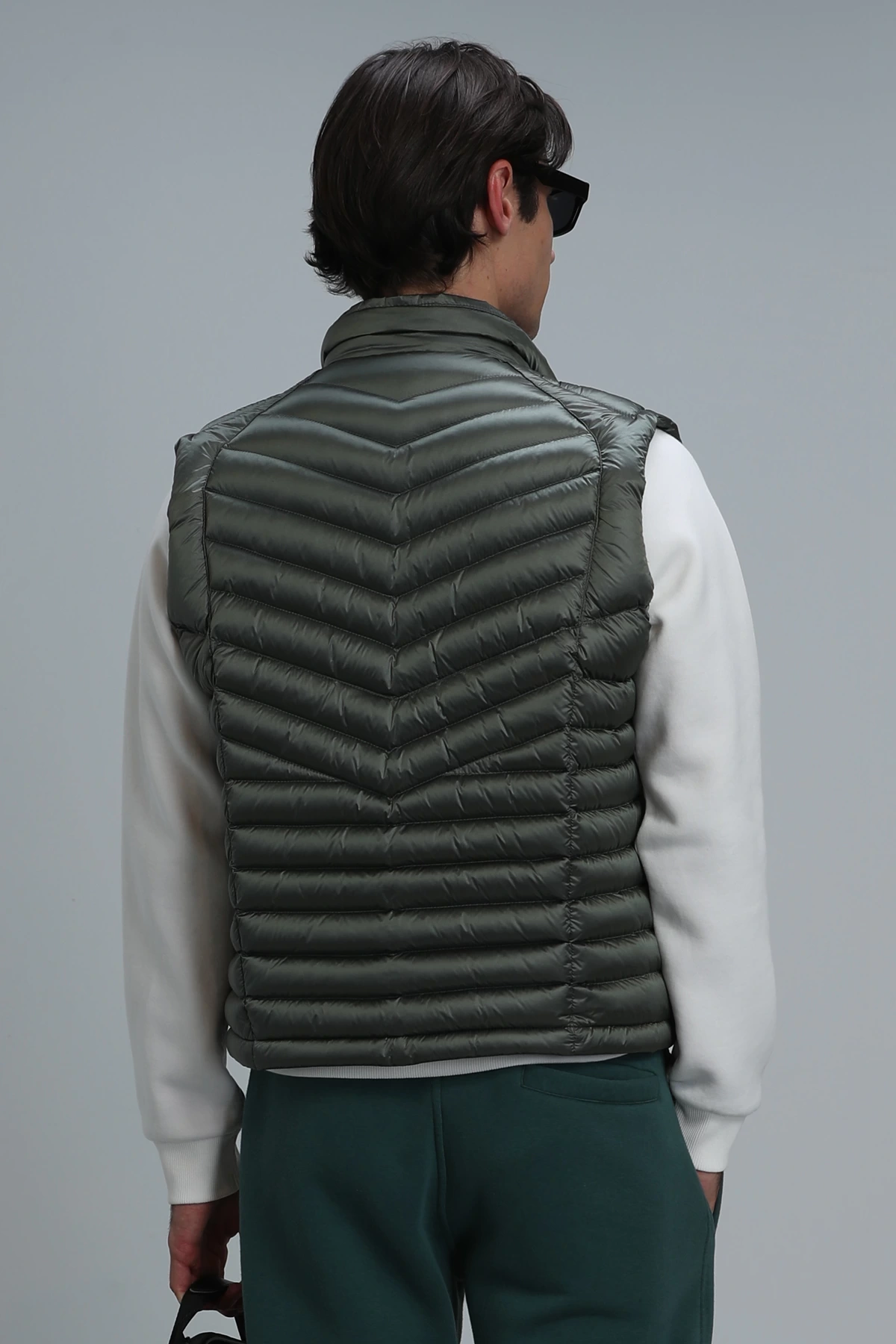 Lufian Axel Kaz Tüyü Erkek Yeşil Yelek 112130019