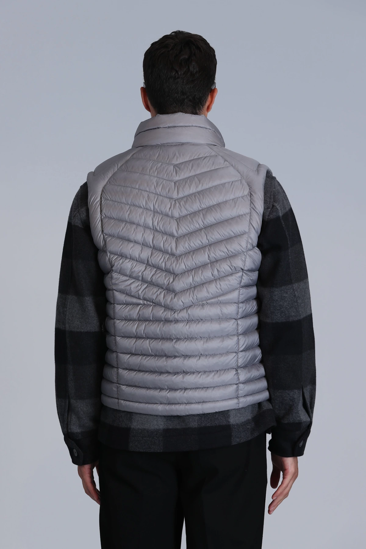 Lufian Axel Kaz Tüyü Erkek Gri Yelek 112130024