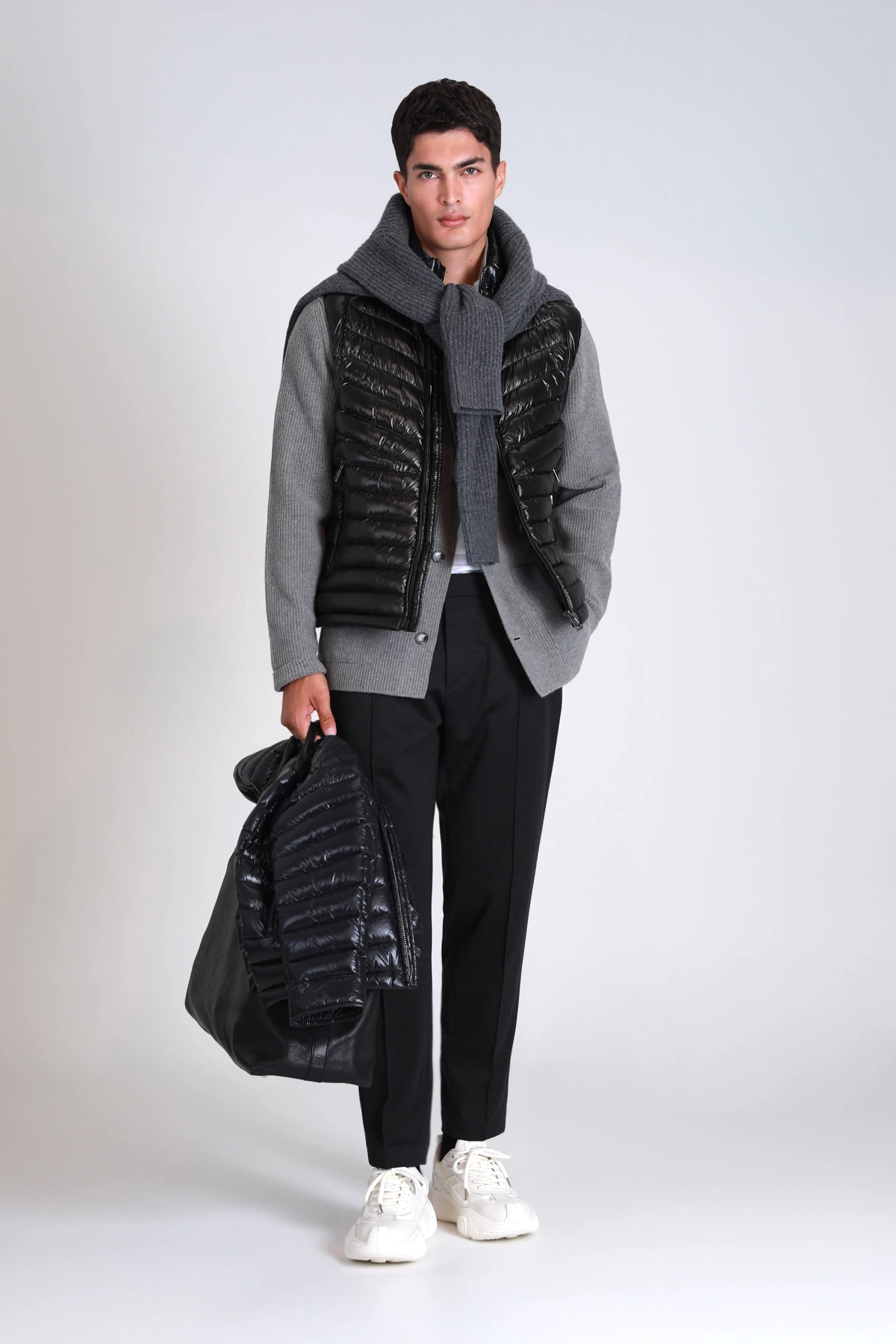 Lufian Axel Kaz Tüyü Siyah Erkek Yelek 112130024