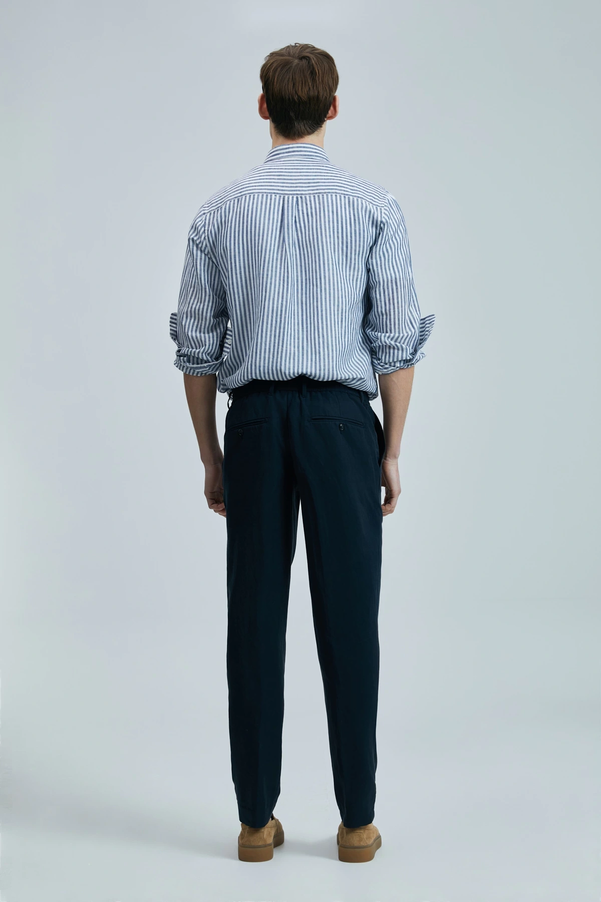 Lufian Erkek Bert Slim Fit Lacivert Pantolon 111190352