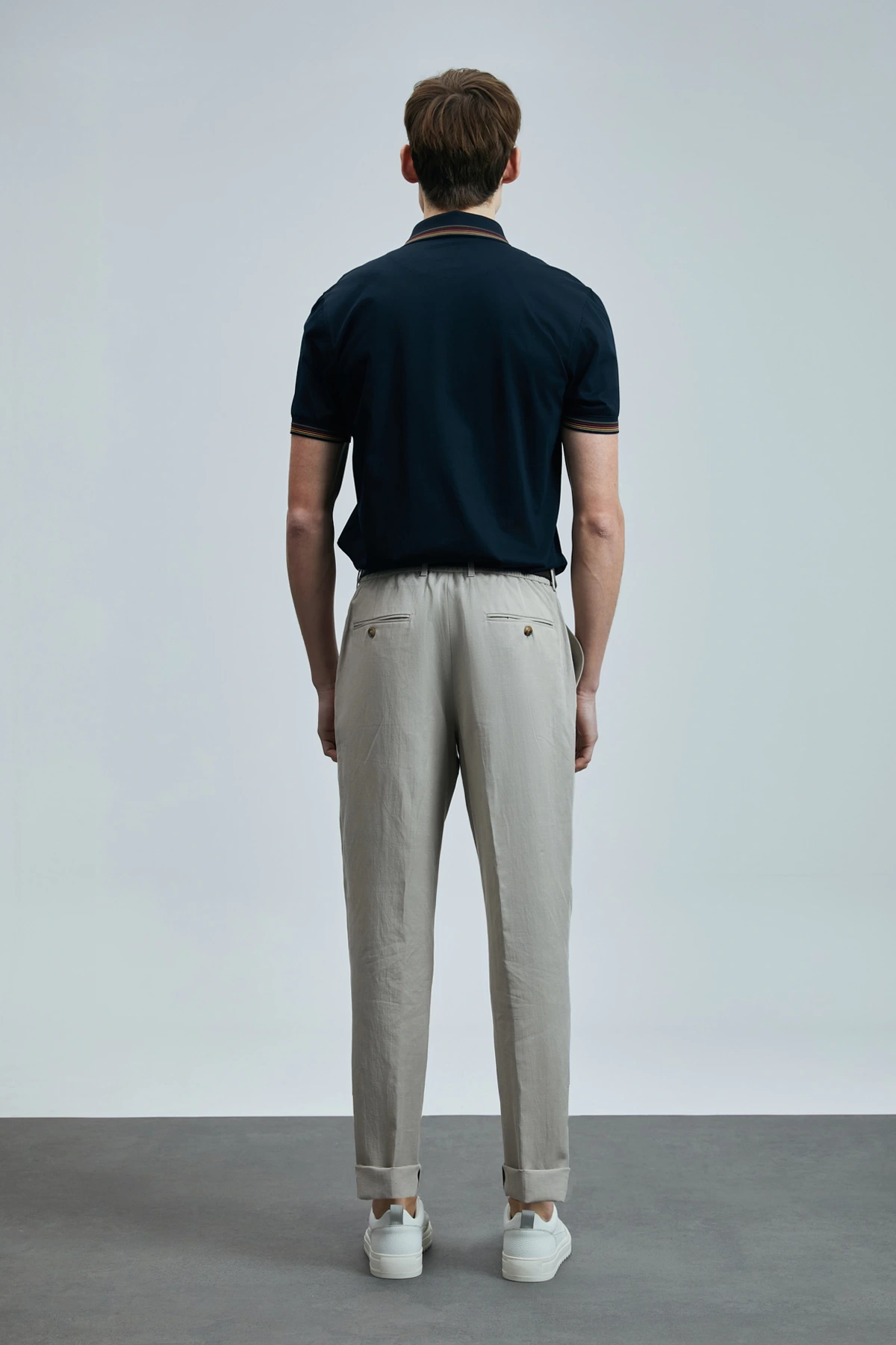 Lufian Erkek Bert Slim Fit Bej Pantolon 111190352