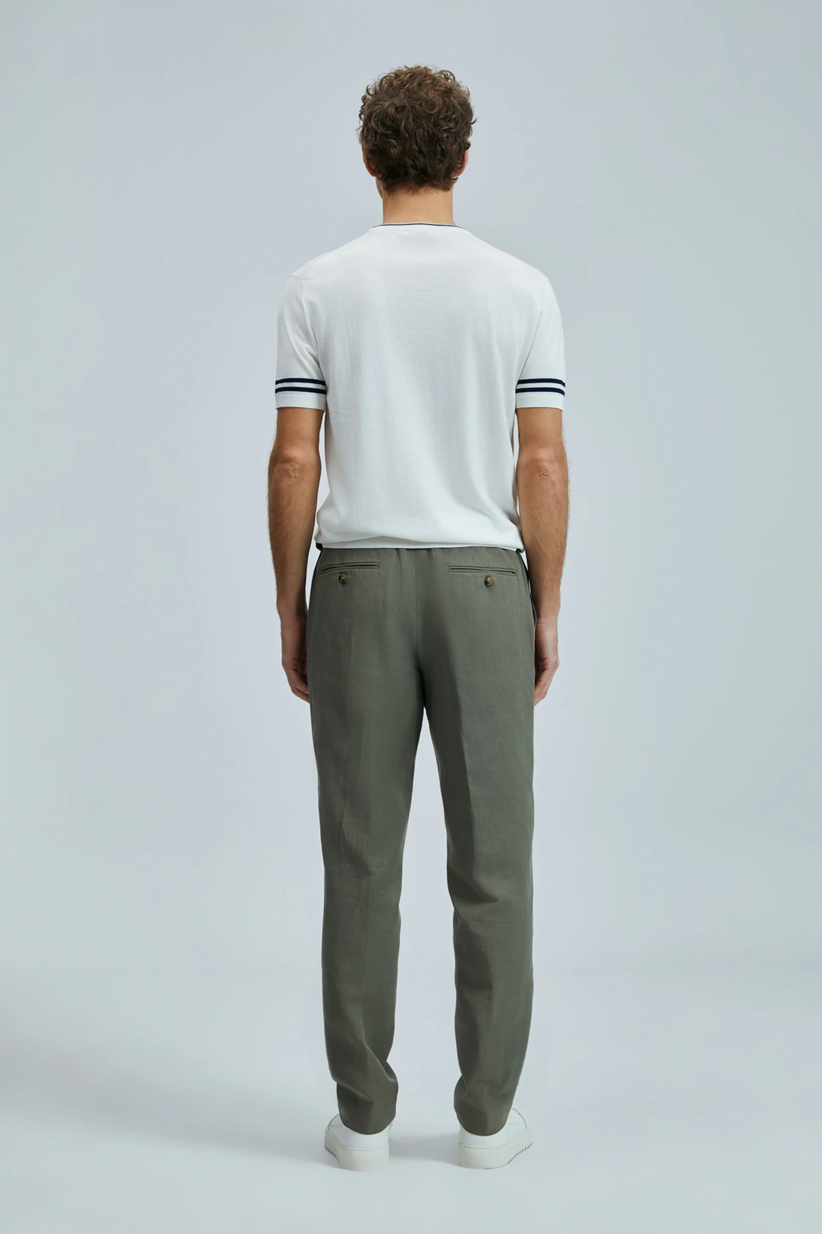 Lufian Erkek Bert Slim Fit Yeşil Pantolon 111190352