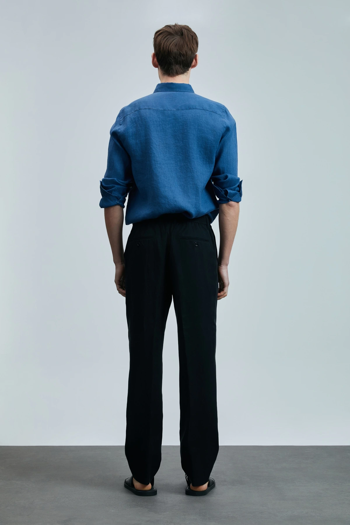 Lufian Erkek Bert Slim Fit Siyah Pantolon 111190352