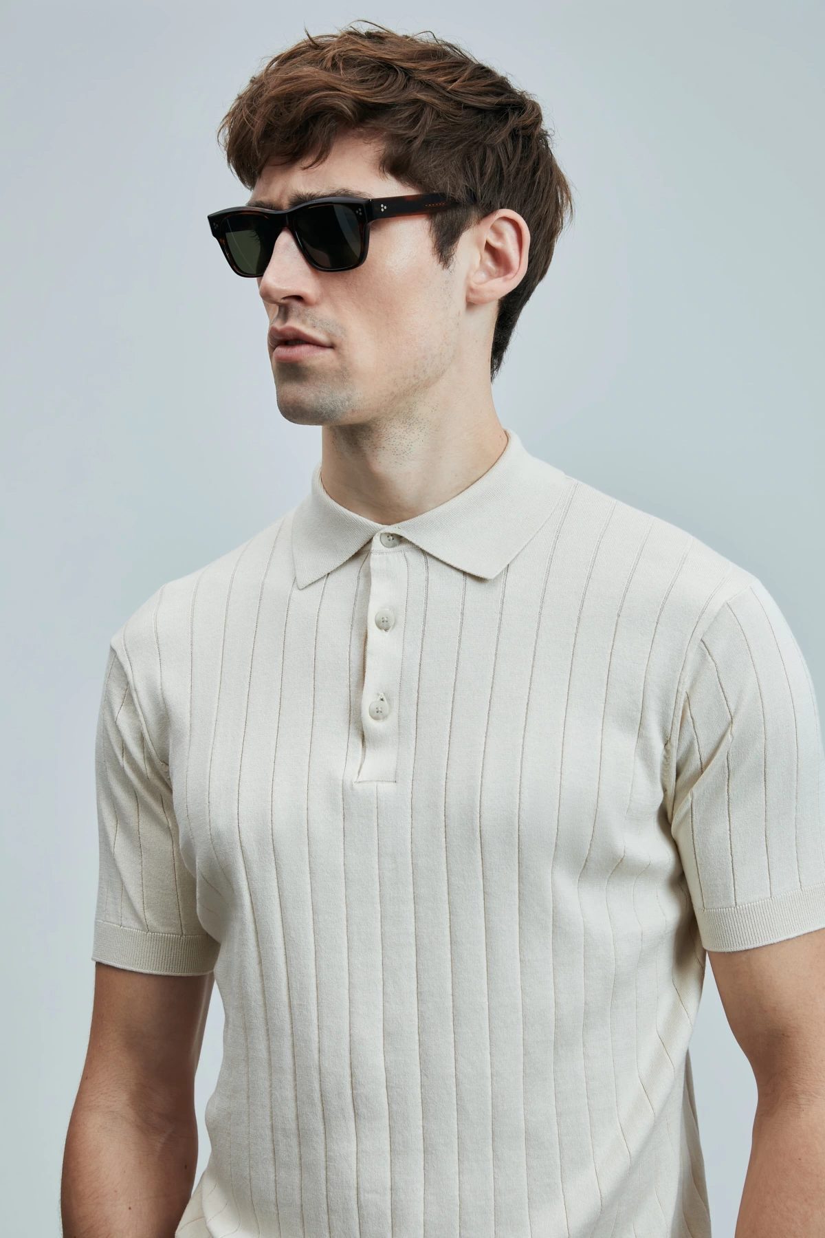 Lufian Erkek Bold Ekru T-Shirt 111090108