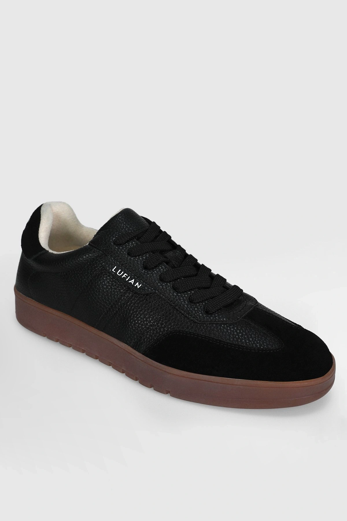 Lufian Brain Erkek Siyah Deri Ayakkabı 112230231