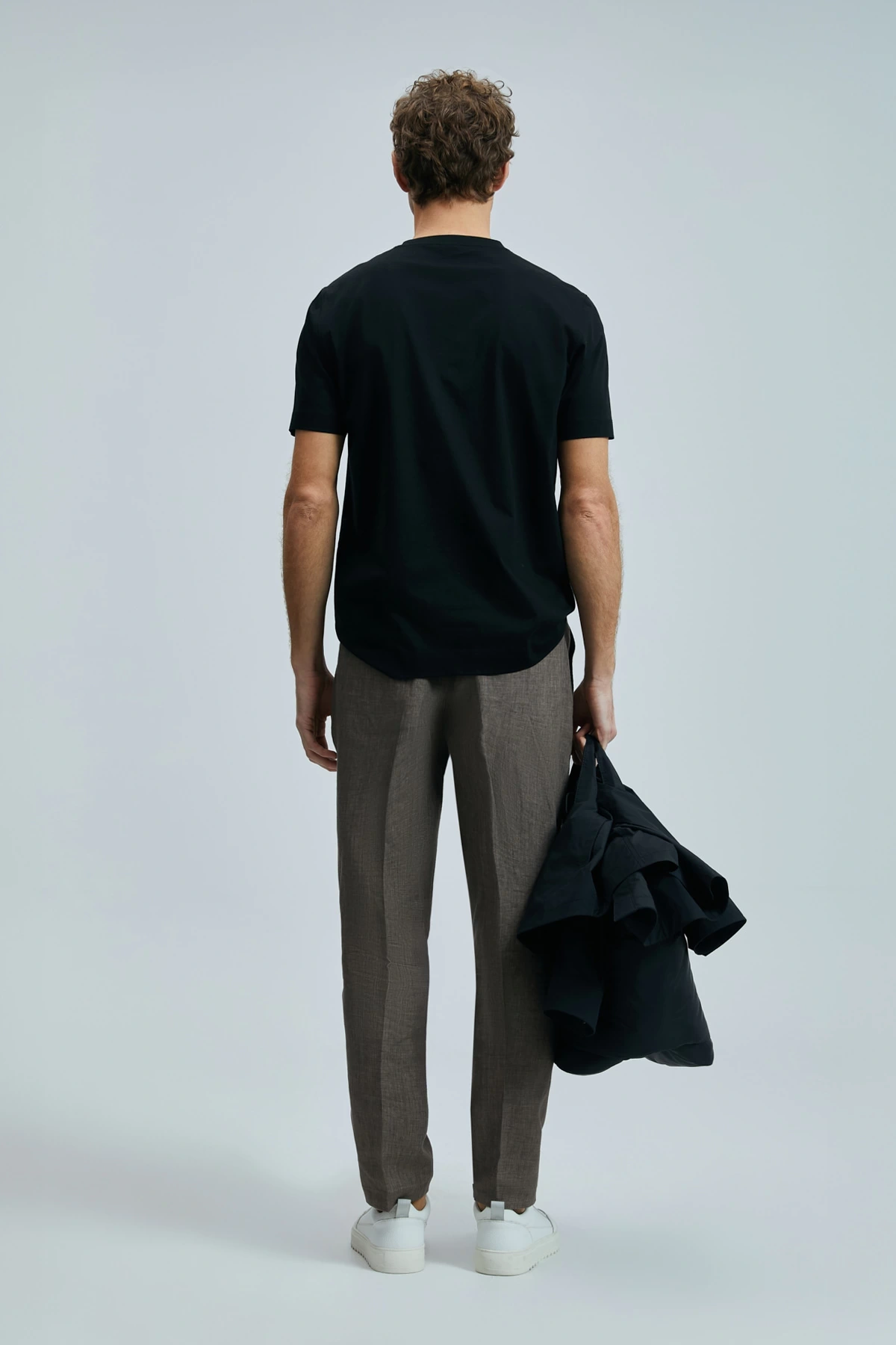 Lufian Erkek Bran Modern Grafik Siyah T-Shirt 111020262