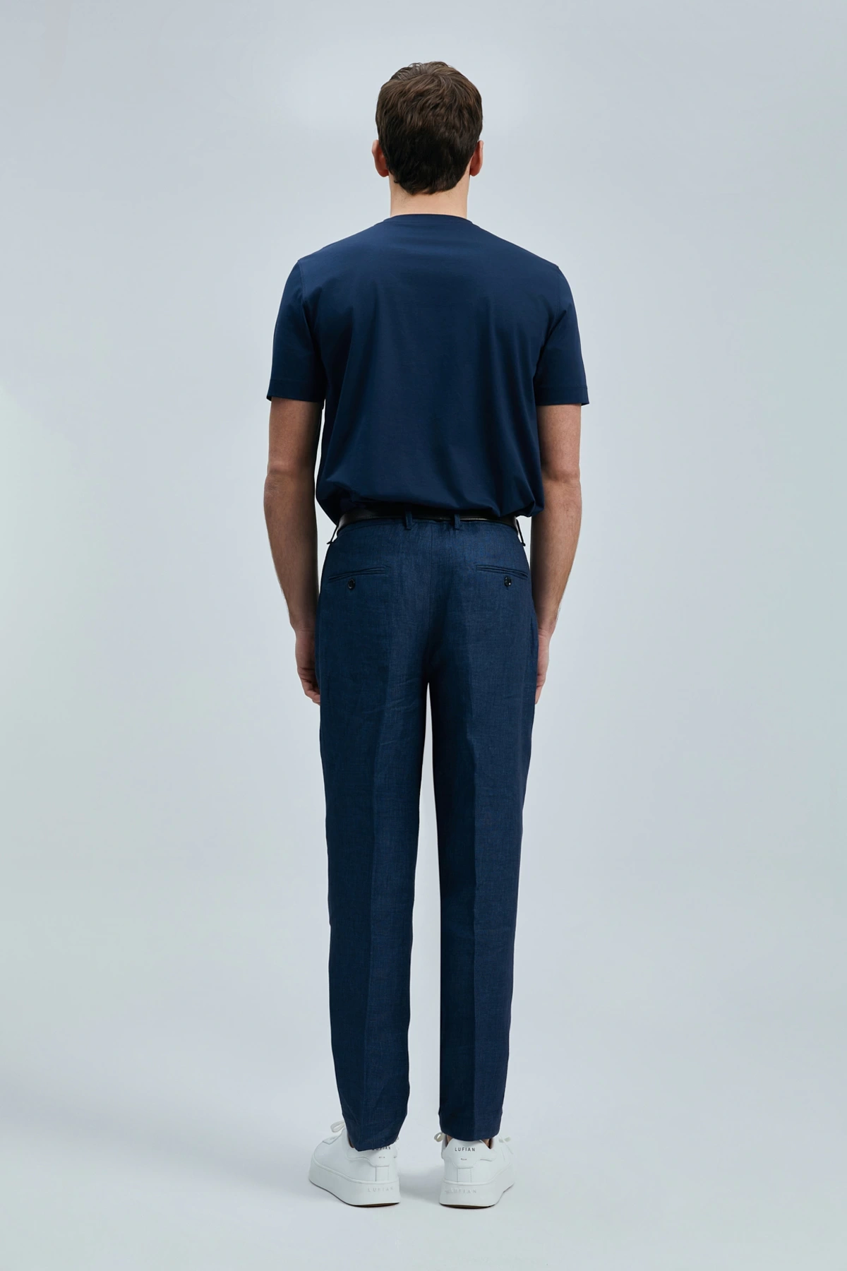 Lufian Erkek Bran Modern Grafik Lacivert T-Shirt 111020262