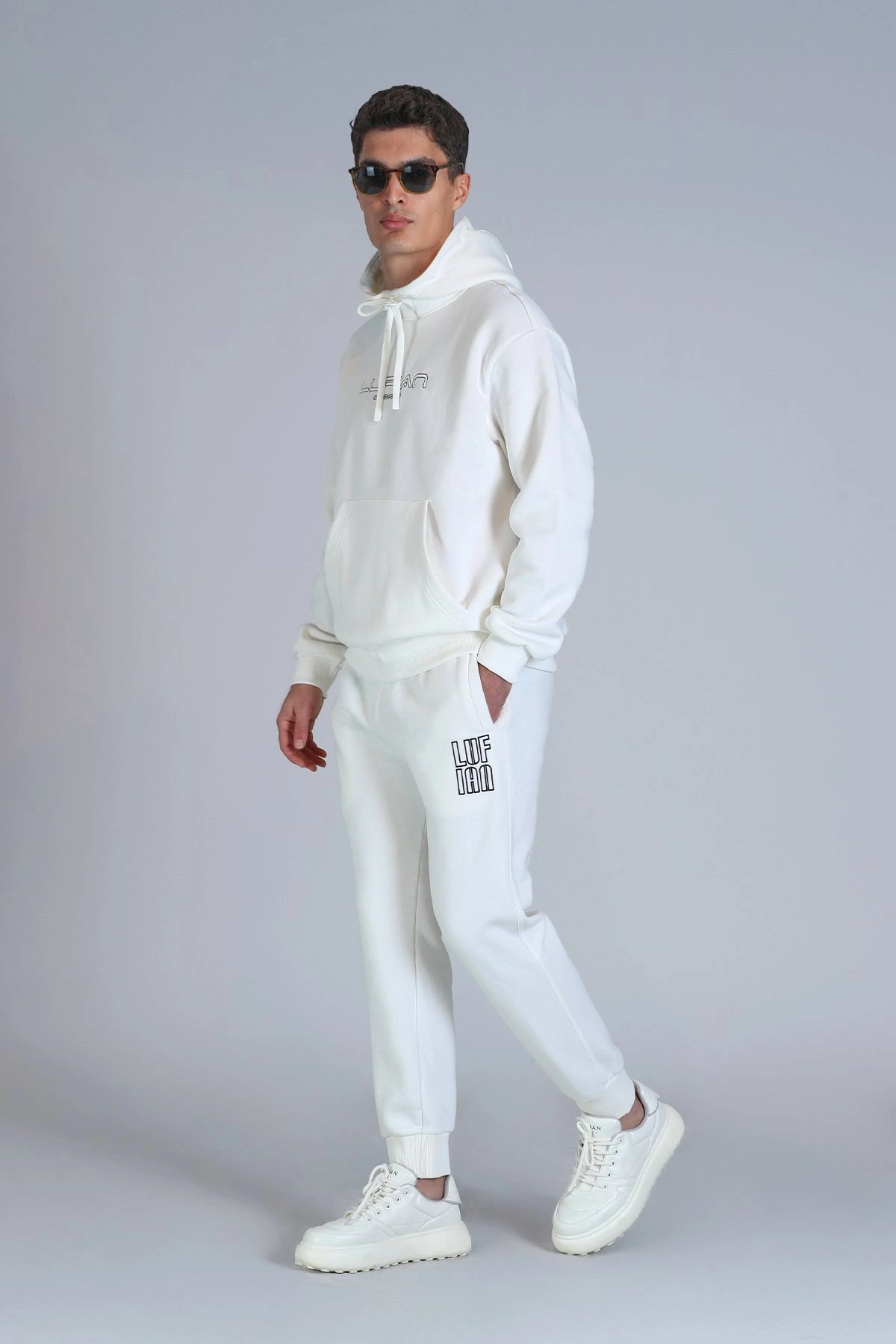 Lufian Brave Erkek Kırık Beyaz Sweatshirt 112030152