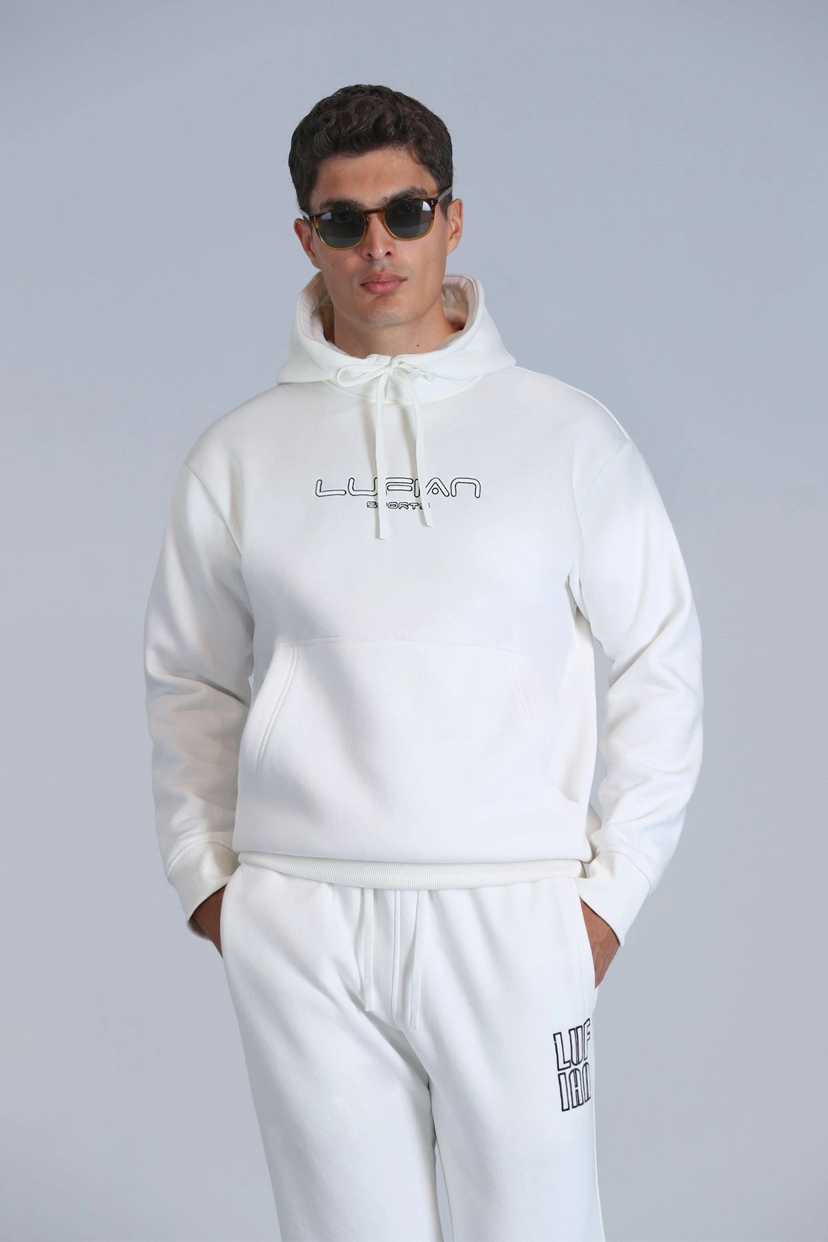 Lufian Brave Erkek Kırık Beyaz Sweatshirt 112030152
