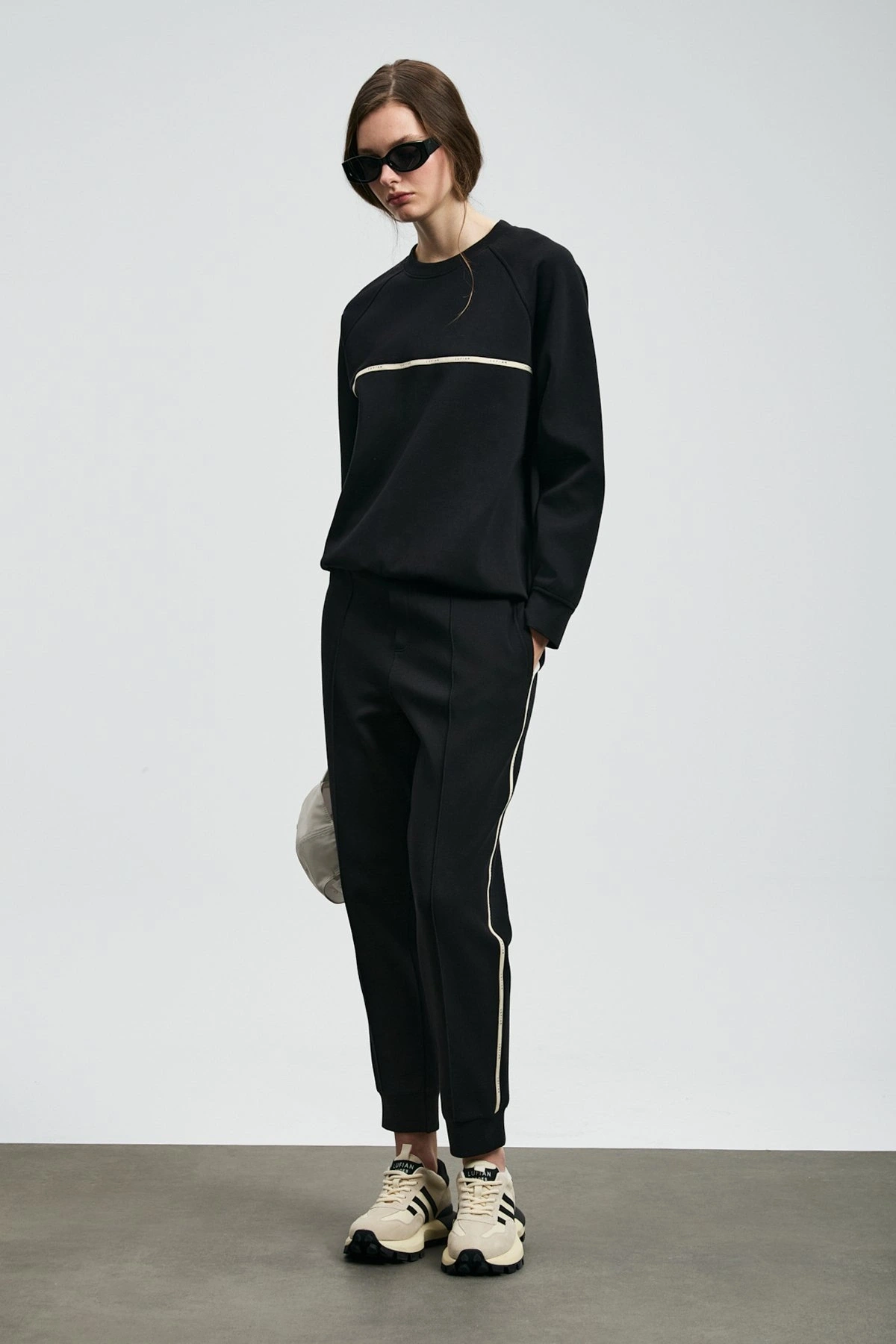 Lufian Cessica Kadın Siyah Örme Eşofman Altı 122050008