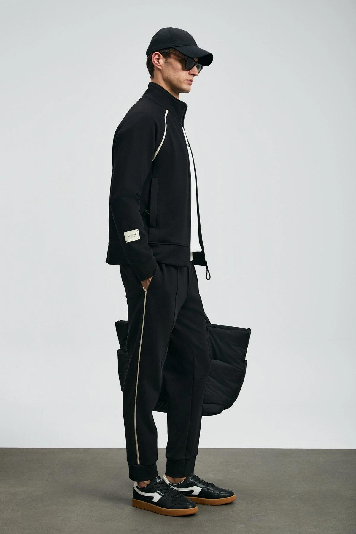 Lufian Charms Erkek Siyah Eşofman Üstü 112050078