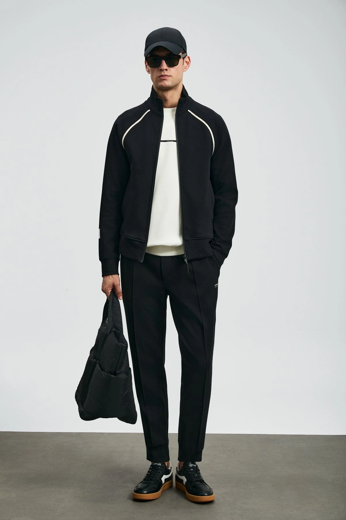 Lufian Charms Erkek Siyah Eşofman Üstü 112050078