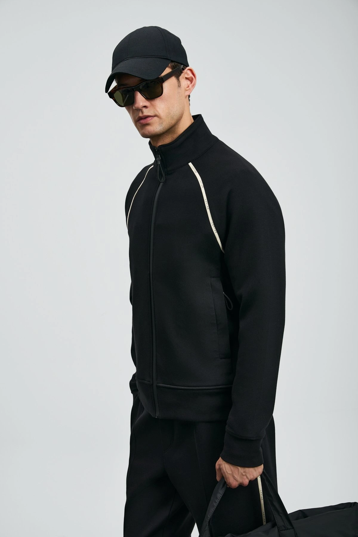 Lufian Charms Erkek Siyah Eşofman Üstü 112050078