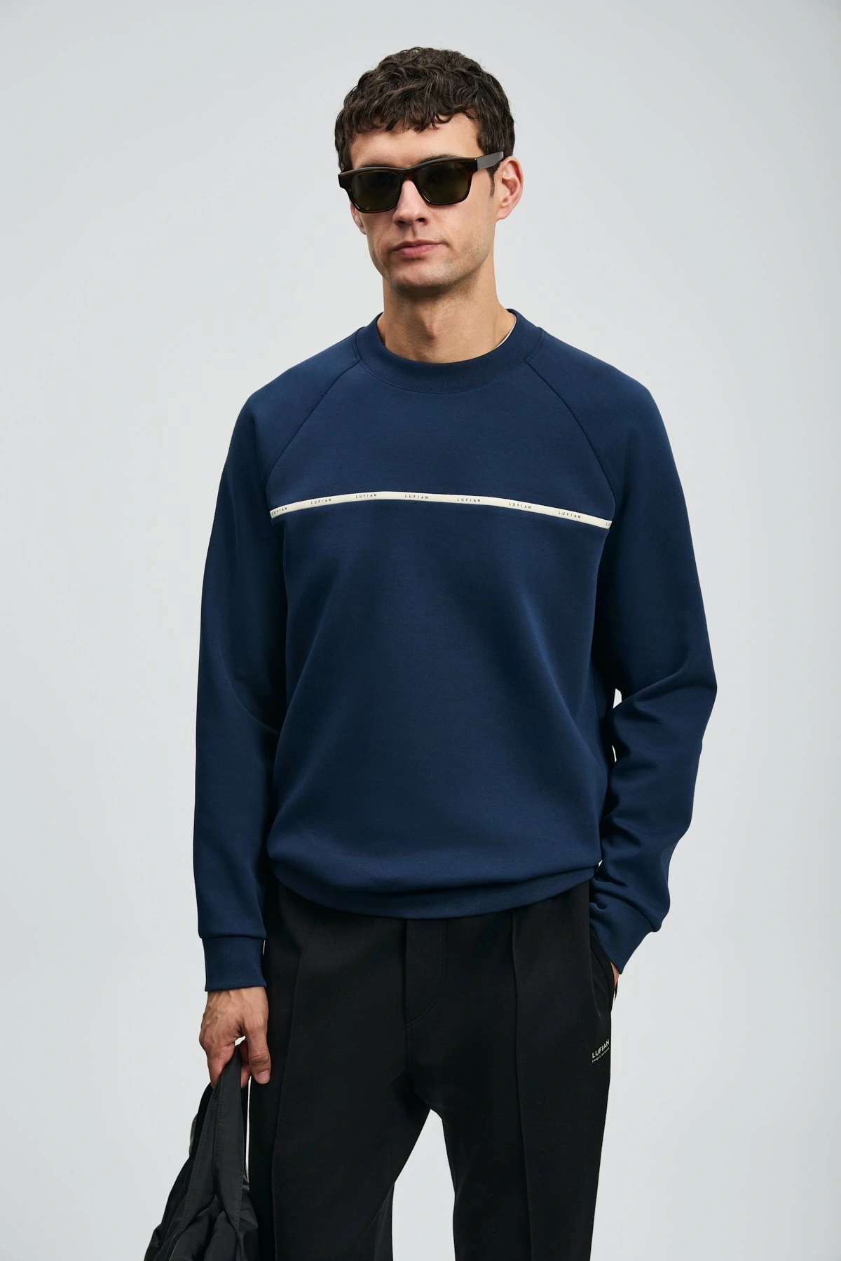 Lufian Erkek Cosmo Lacivert Sweatshirt 112030181