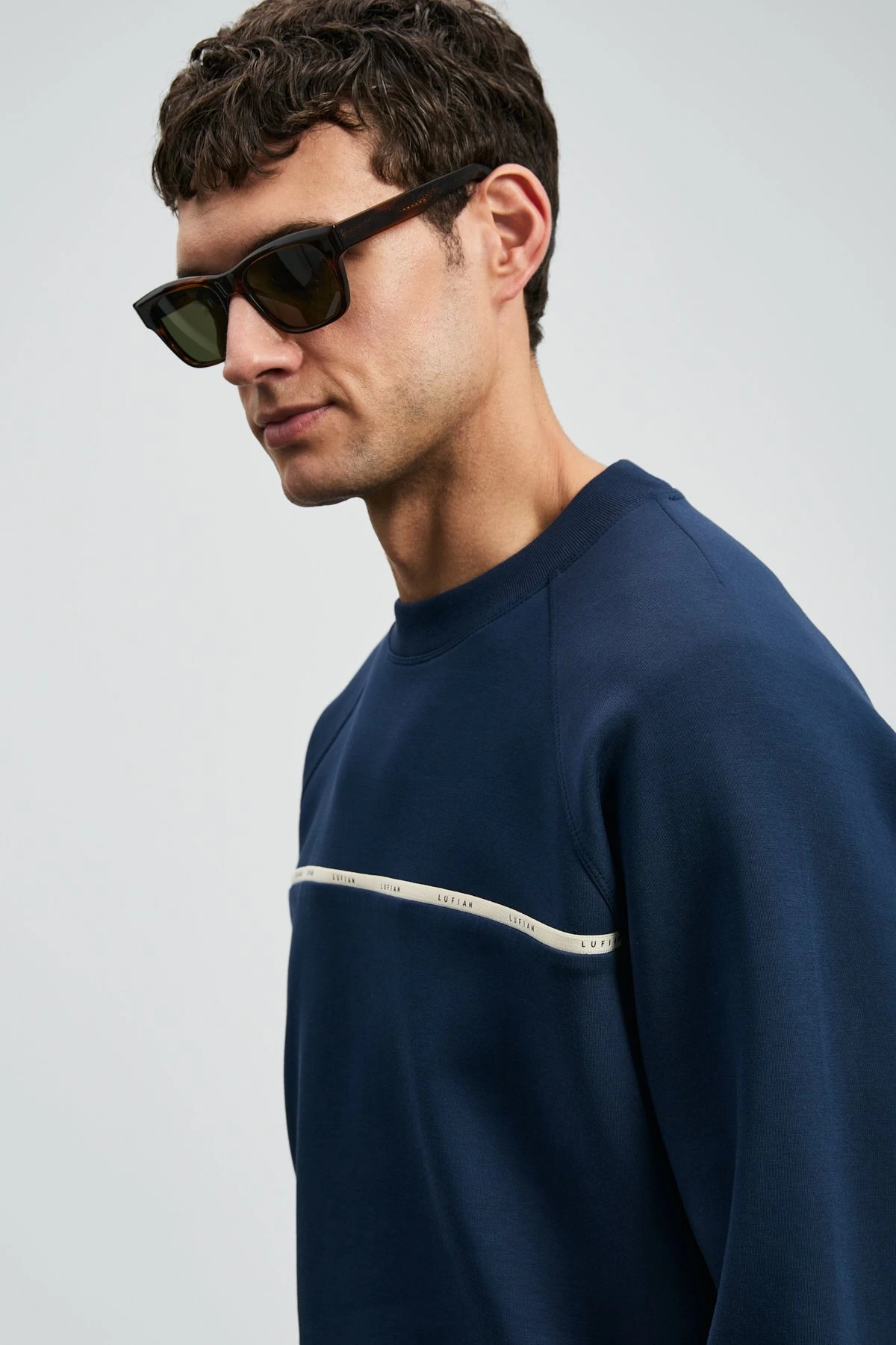 Lufian Erkek Cosmo Lacivert Sweatshirt 112030181