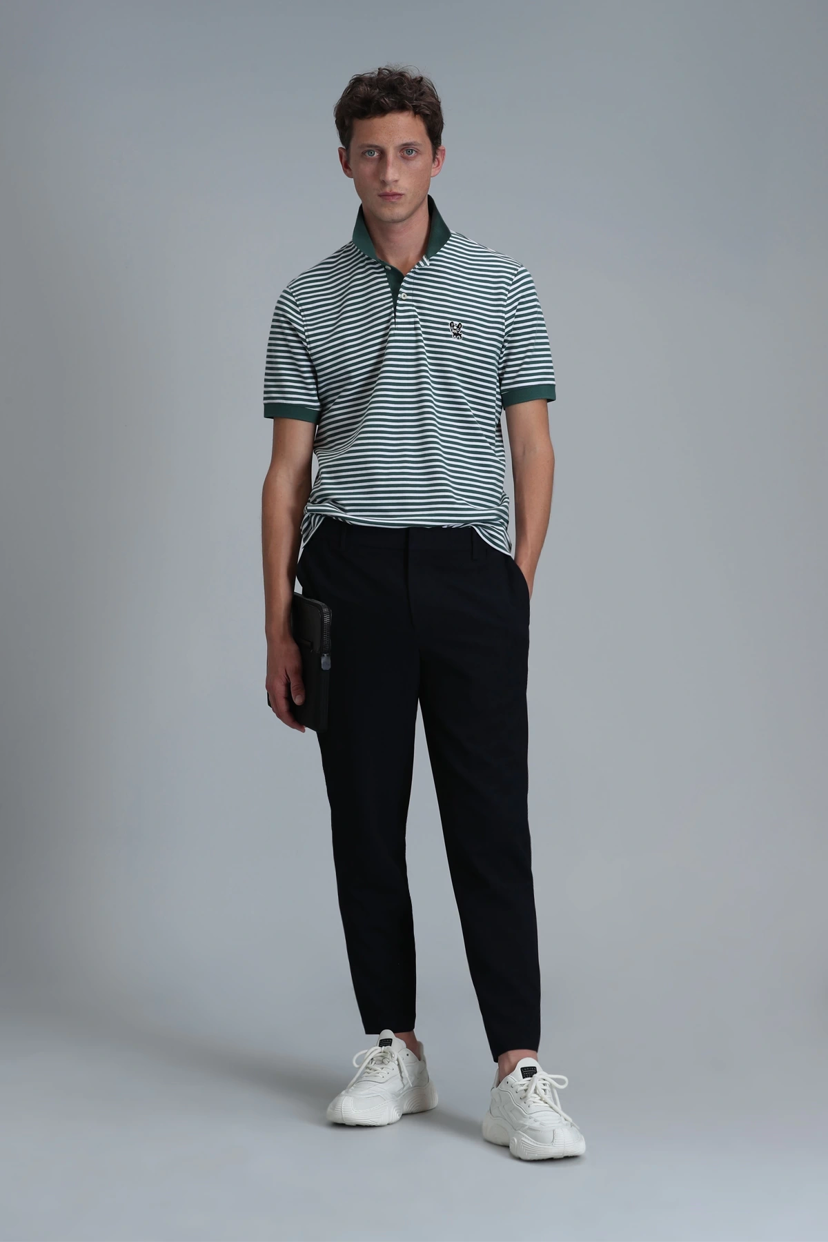 Lufian Erkek Dani Polo Yaka Yeşil T-Shirt 111040184