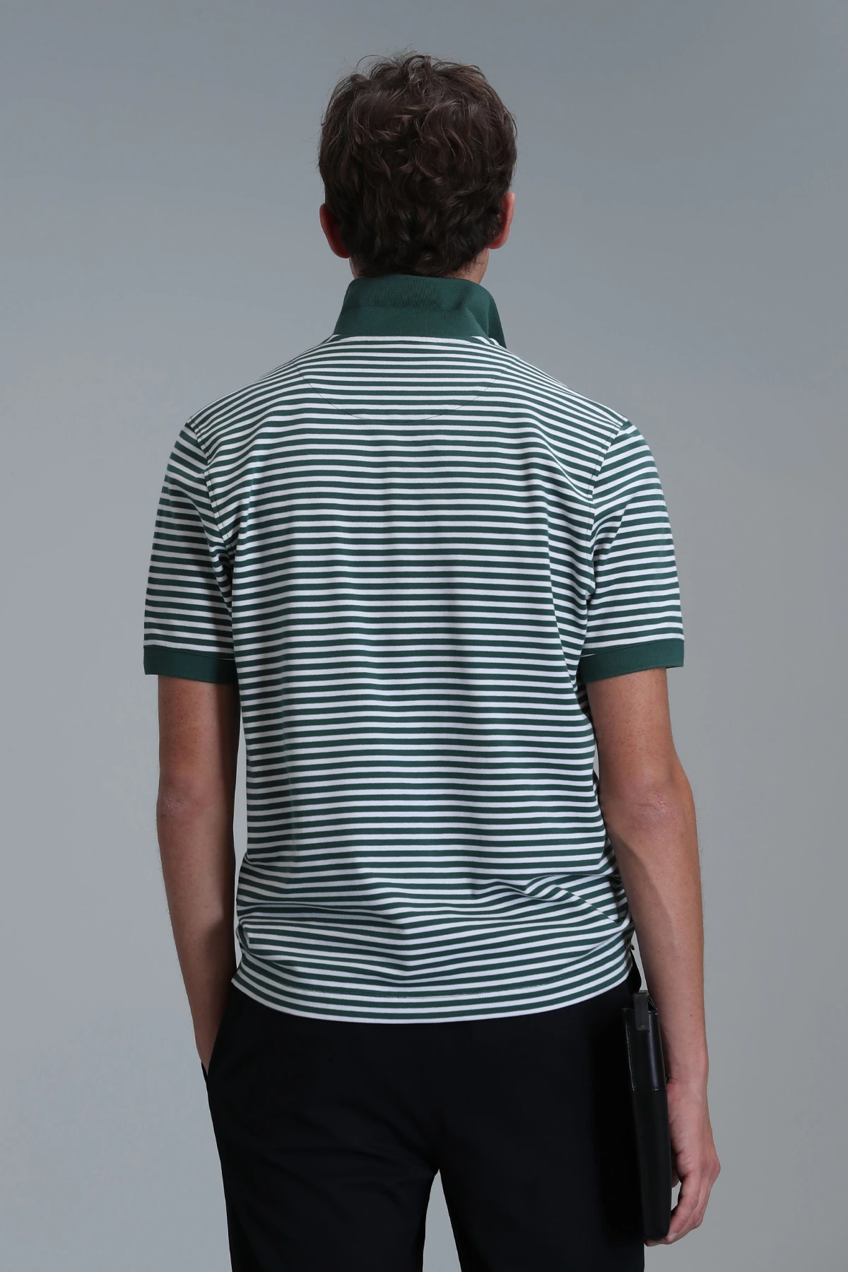 Lufian Erkek Dani Polo Yaka Yeşil T-Shirt 111040184