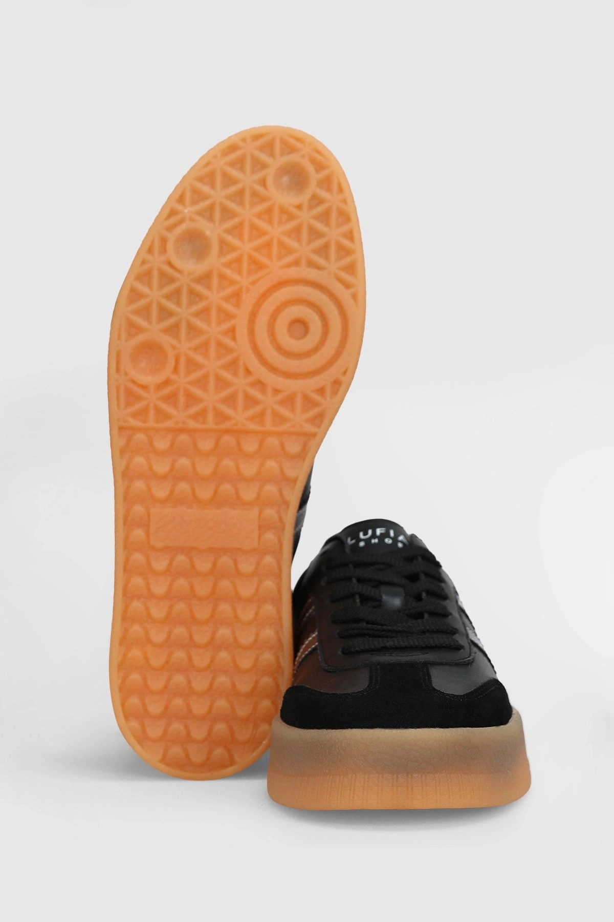 Lufian David Erkek Siyah Deri Sneaker Ayakkabı 112230234