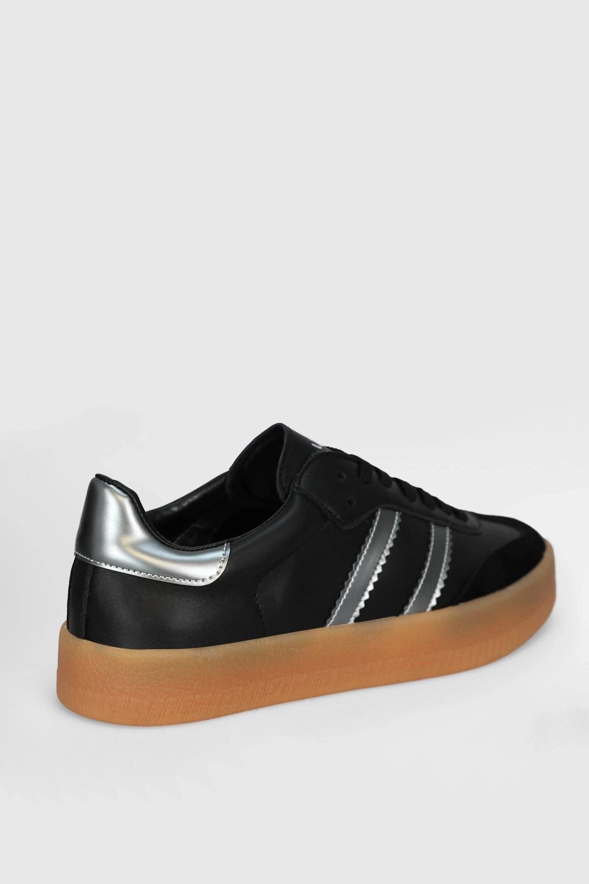 Lufian David Erkek Siyah Deri Sneaker Ayakkabı 112230234