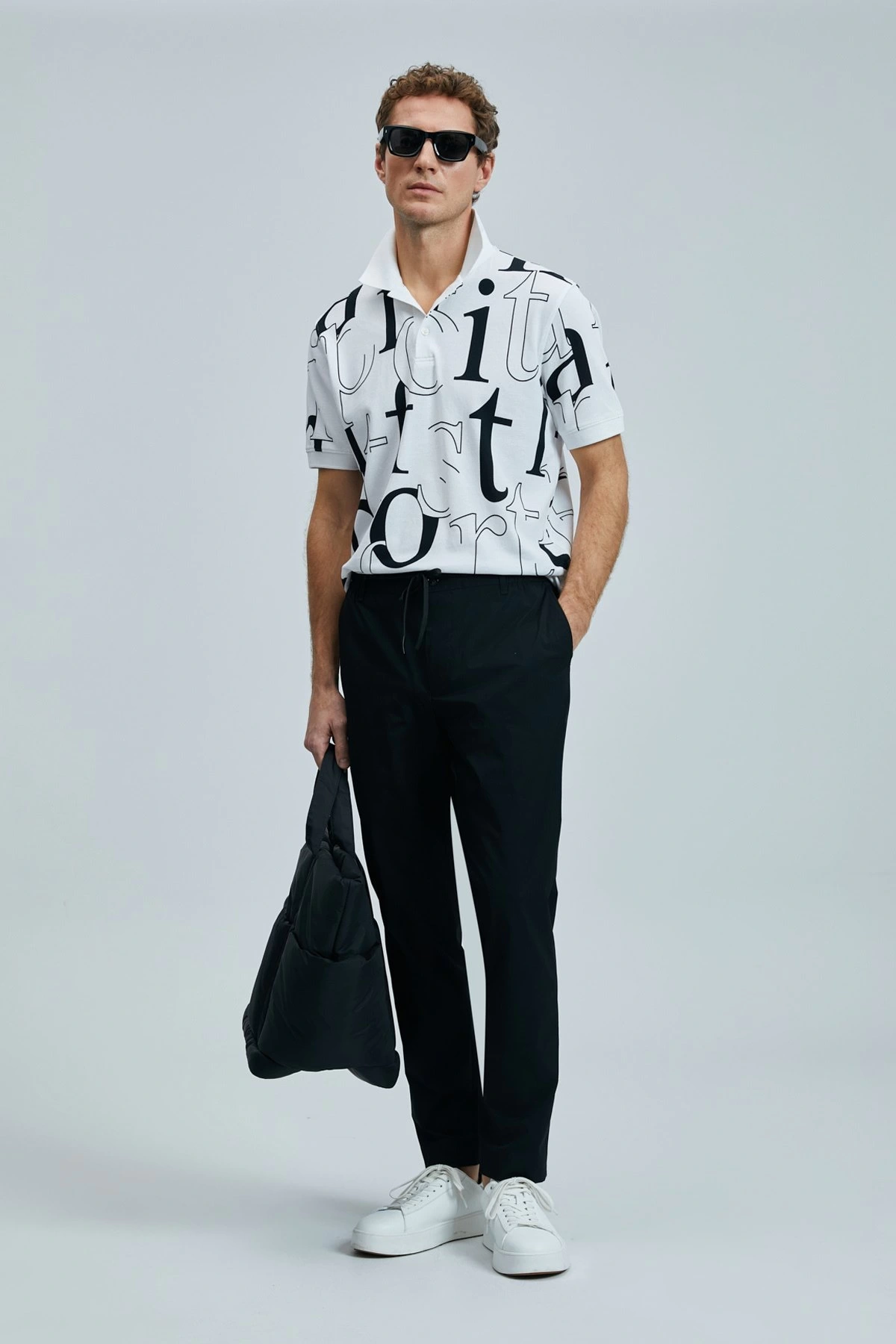 Lufian Erkek Diamond Smart Polo Beyaz T-Shirt 111040219