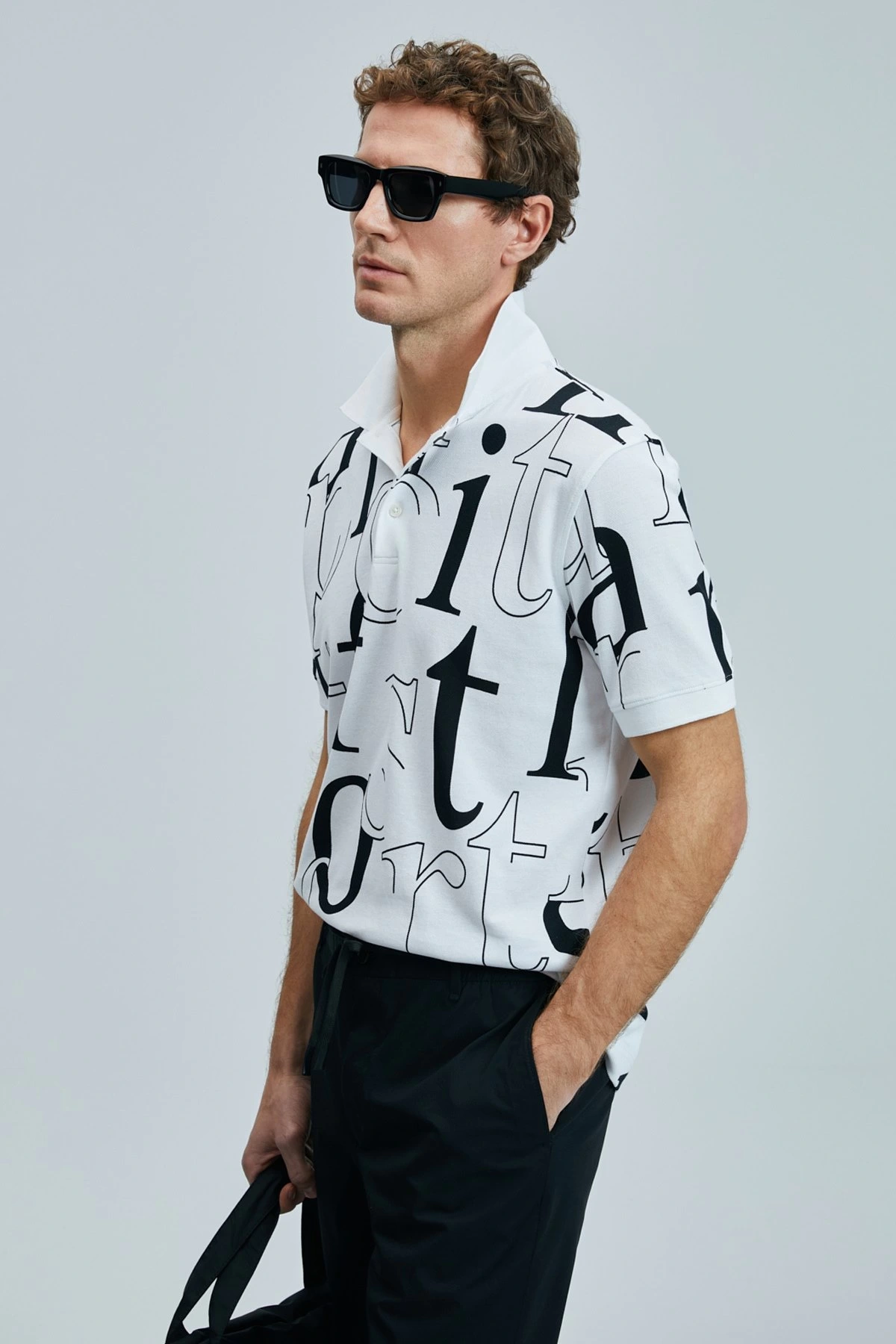 Lufian Erkek Diamond Smart Polo Beyaz T-Shirt 111040219