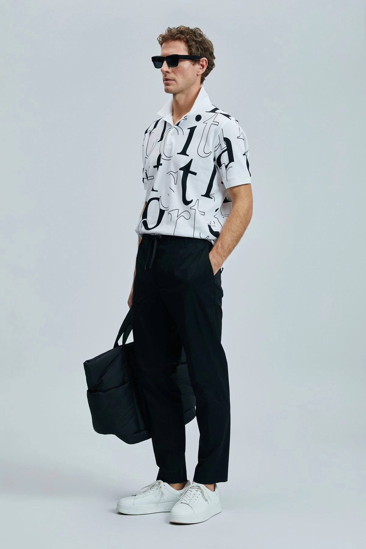 Lufian Erkek Diamond Smart Polo Beyaz T-Shirt 111040219